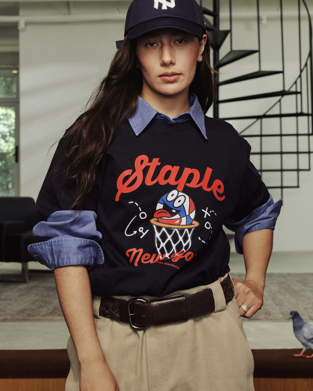 NY Basketball Tee - SS Tee | Staple Pigeon