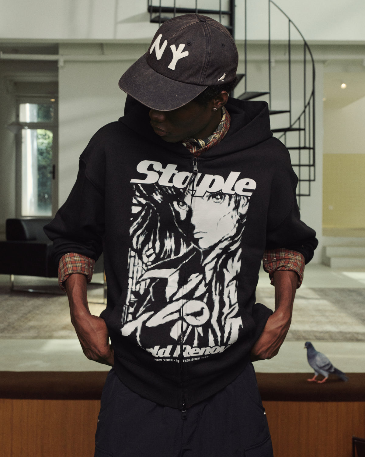Noir Zip Up Hoodie