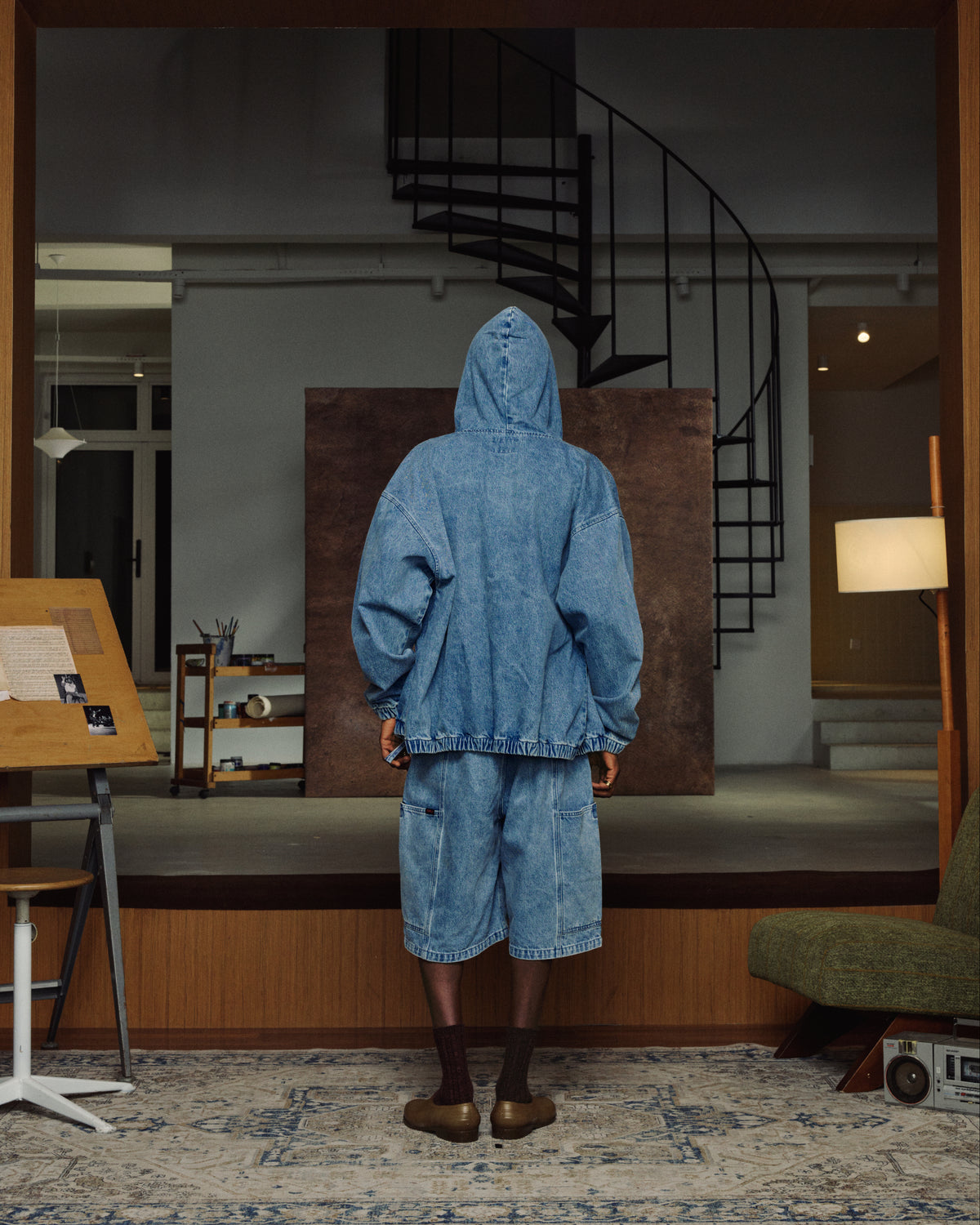 Denim Pigeon Short