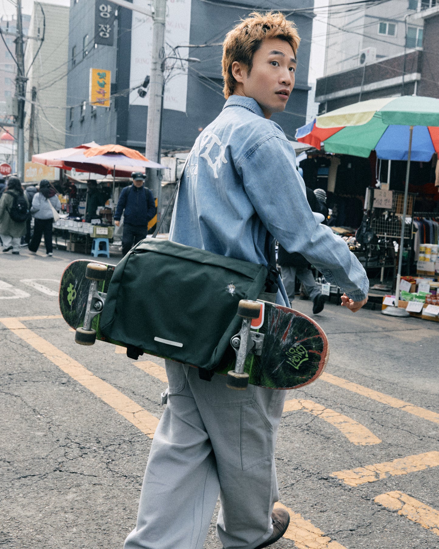 RAWROW X STAPLE Cordura Clip Messenger - Bag | Staple Pigeon
