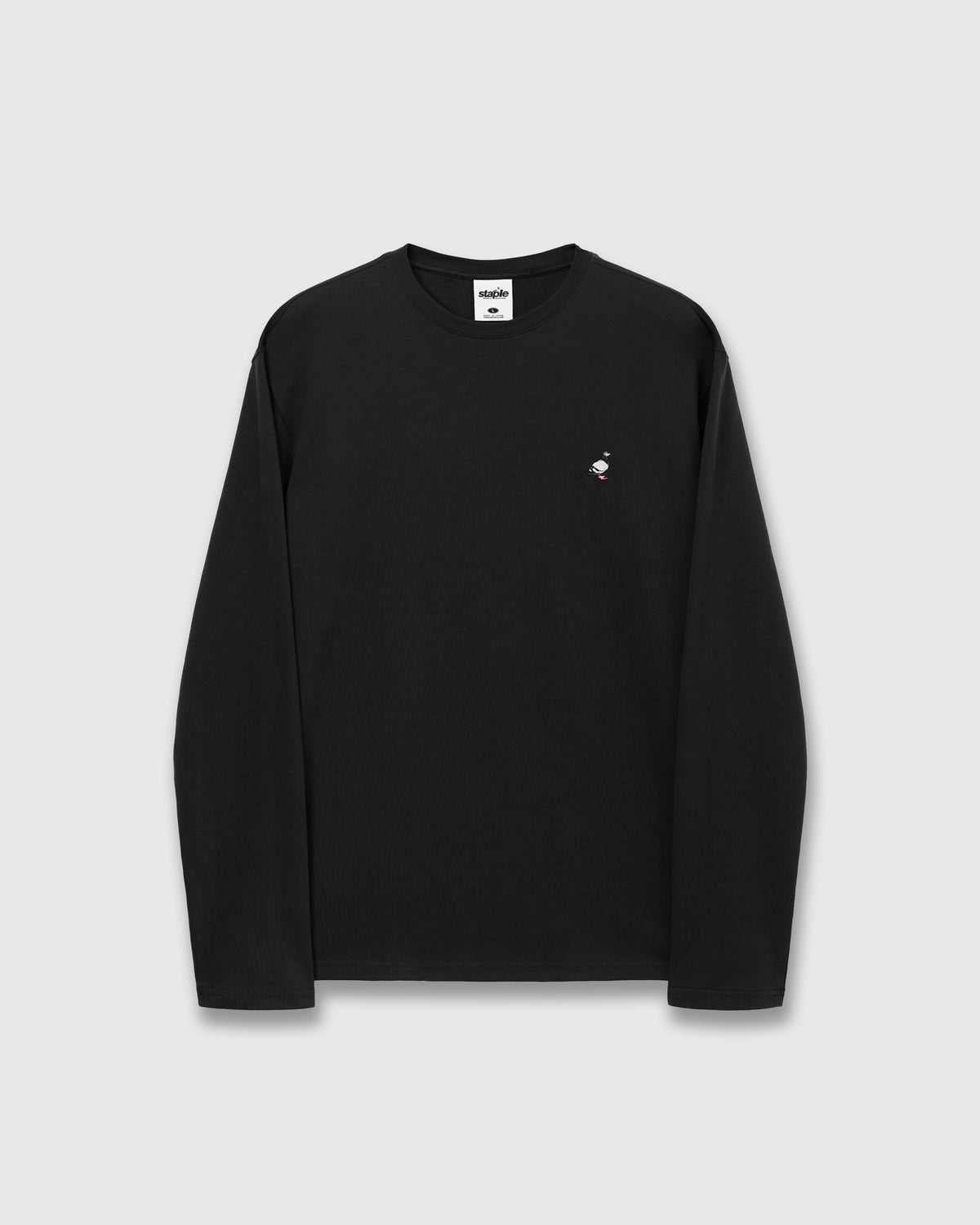 LS Emb Pigeon Tee - LS Tee | Staple Pigeon