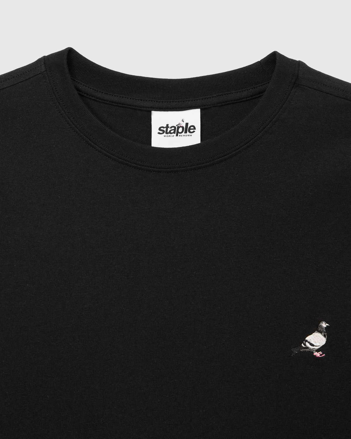 LS Emb Pigeon Tee - LS Tee | Staple Pigeon
