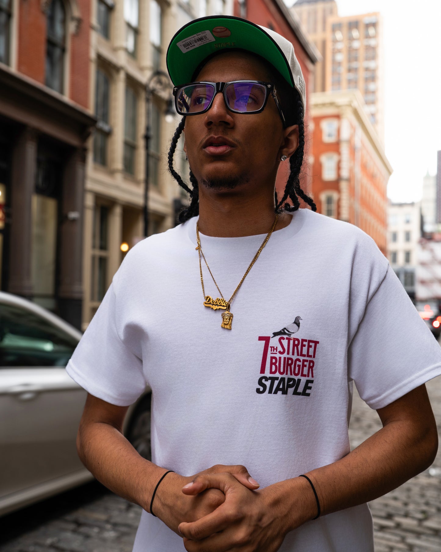 STAPLE X 7th Street Burger "Catch Me" Tee - SS Tee | Staple Pigeon