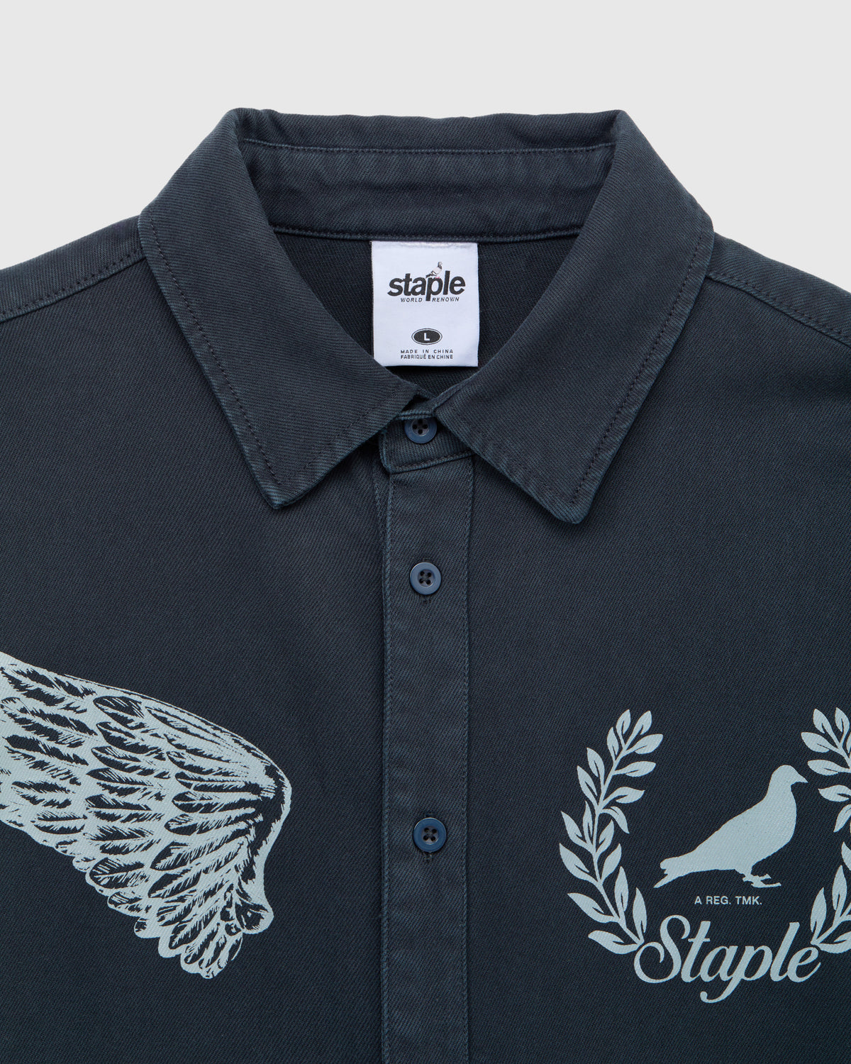 Wreath Twill Shirt - LS Woven | Staple Pigeon