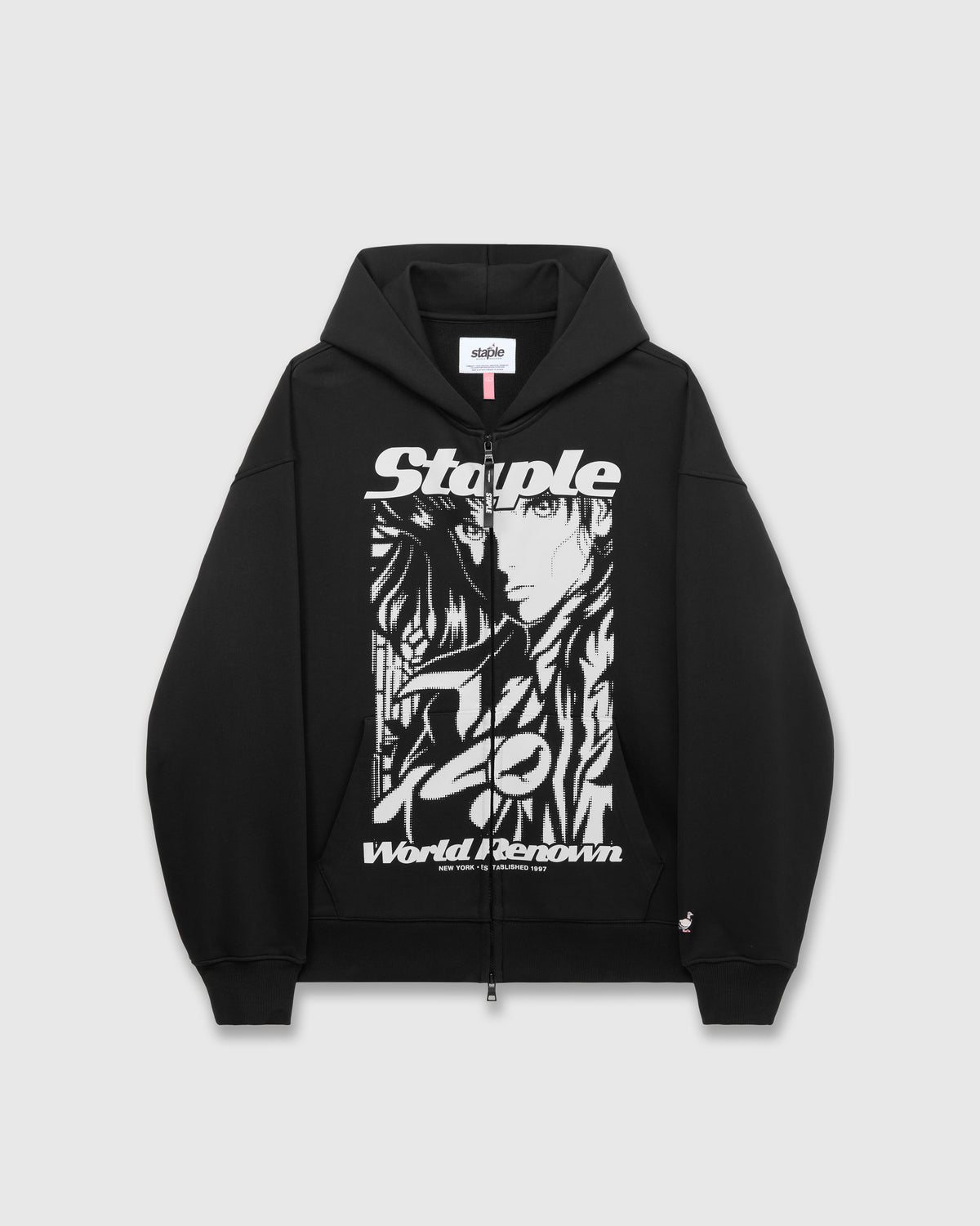 Noir Zip Up Hoodie