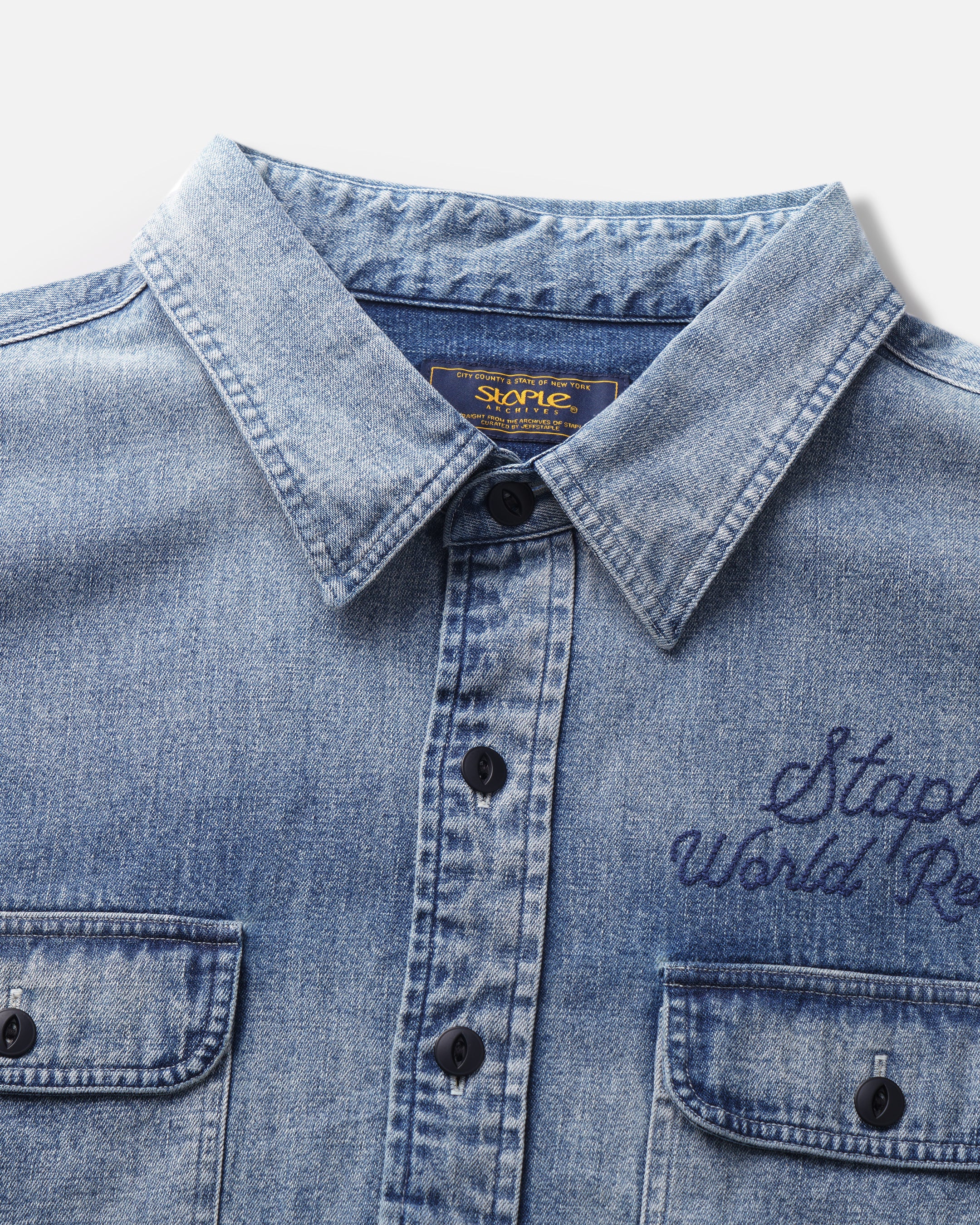 In Flight Denim Shirt - Woven Sht | Staple Pigeon