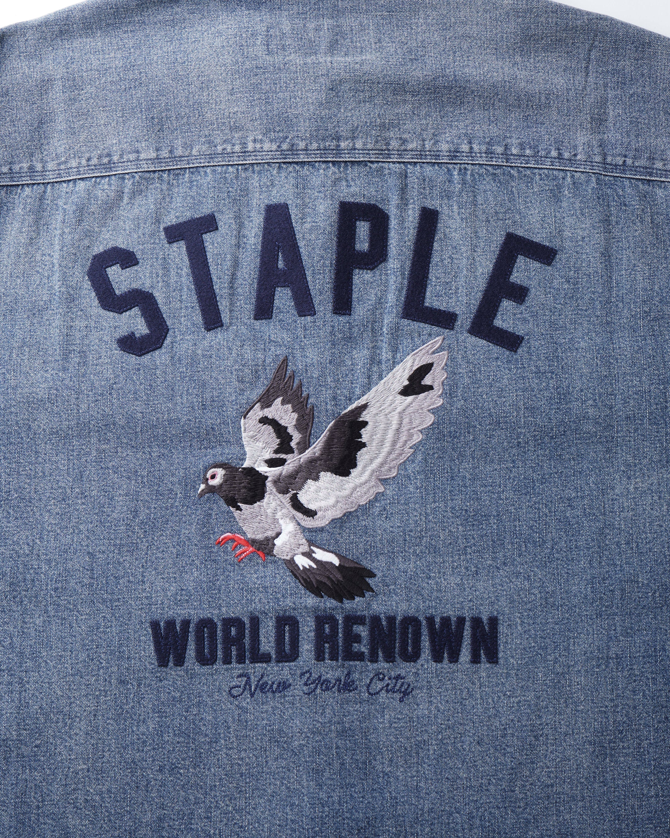 In Flight Denim Shirt - Woven Sht | Staple Pigeon