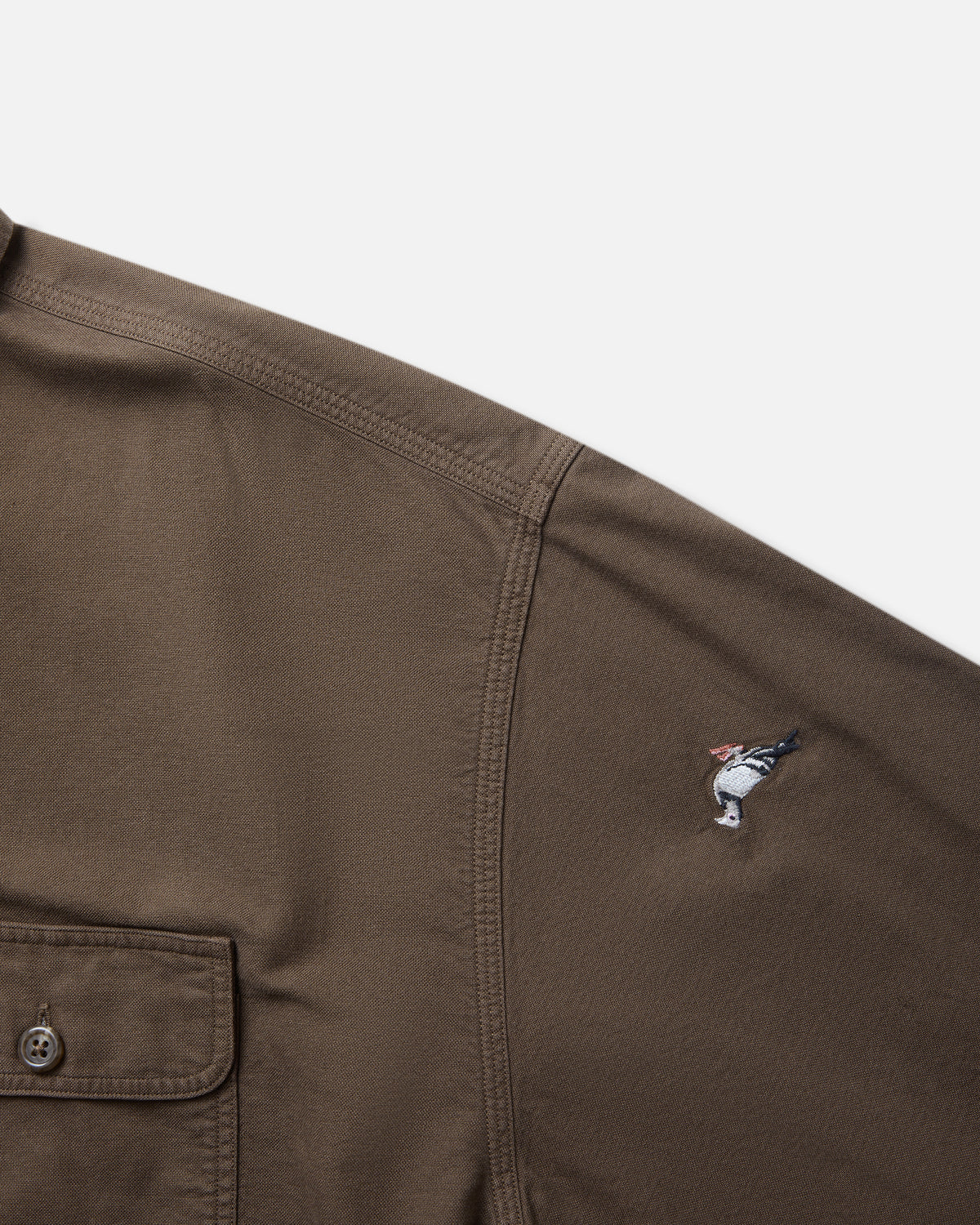All Over Embroidered Pigeon Shirt - Woven Sht | Staple Pigeon