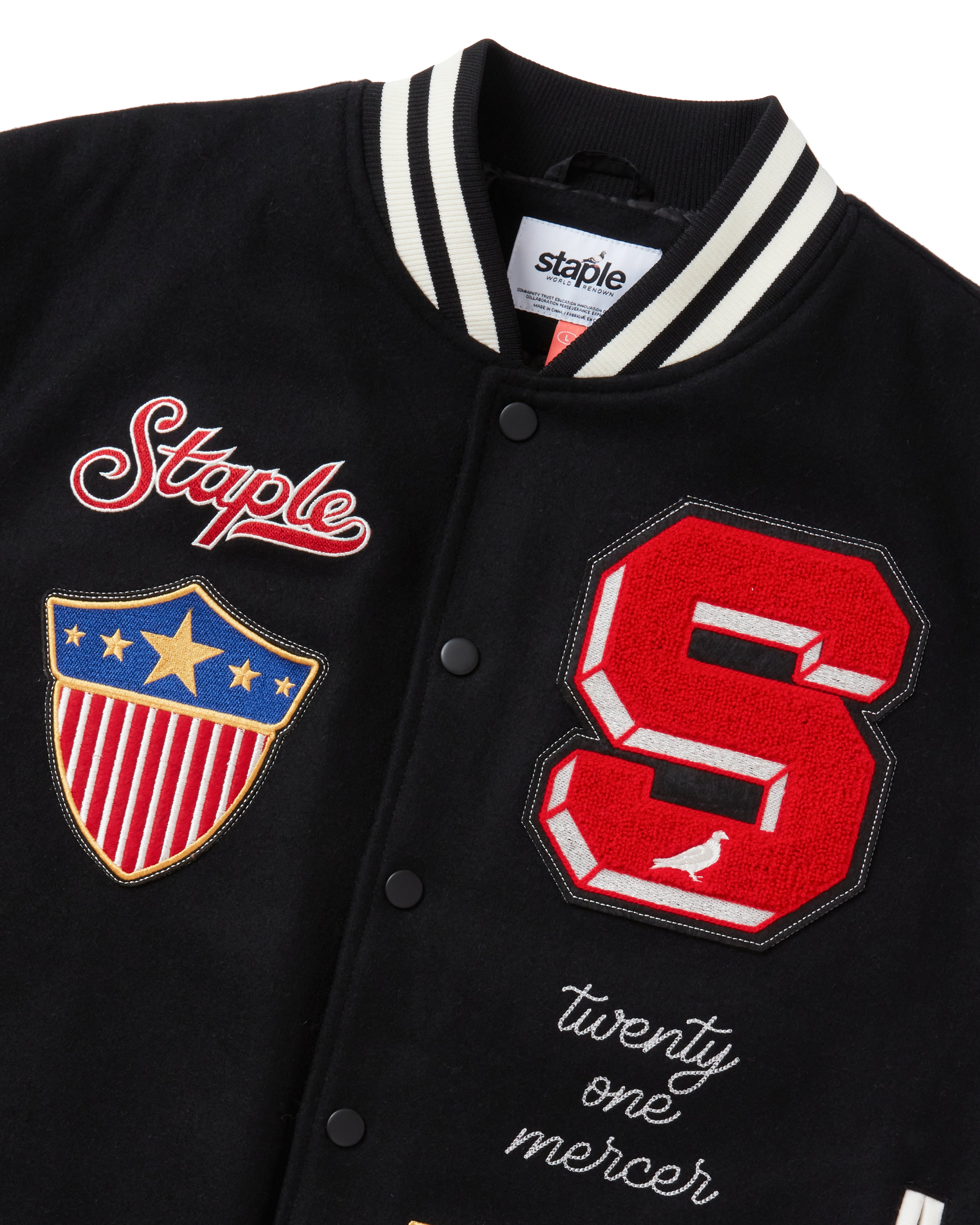 Flags Varsity Jacket - Jacket | Staple Pigeon