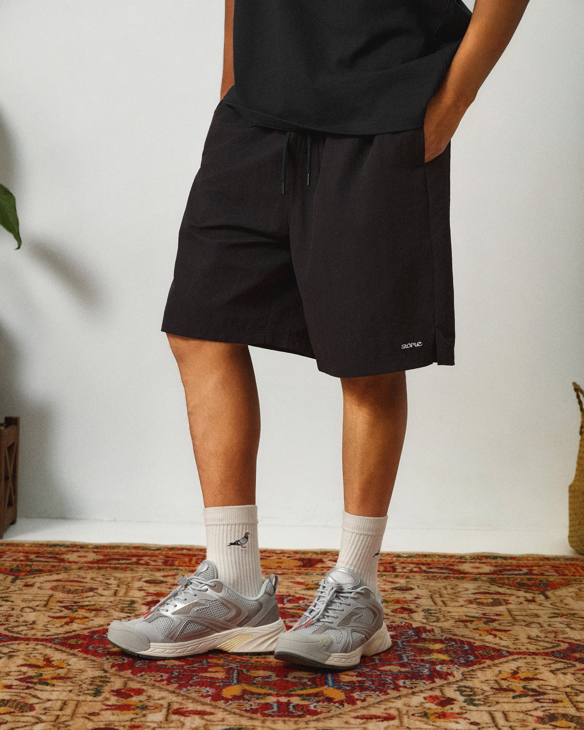 Logo Nylon Short - Woven Short | Staple Pigeon