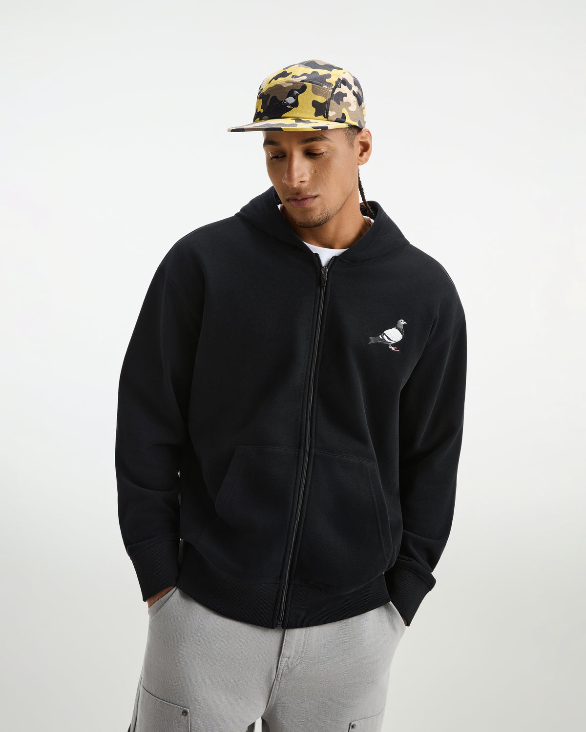 Pigeon Zip Up Hoodie - LS Hoodie | Staple Pigeon