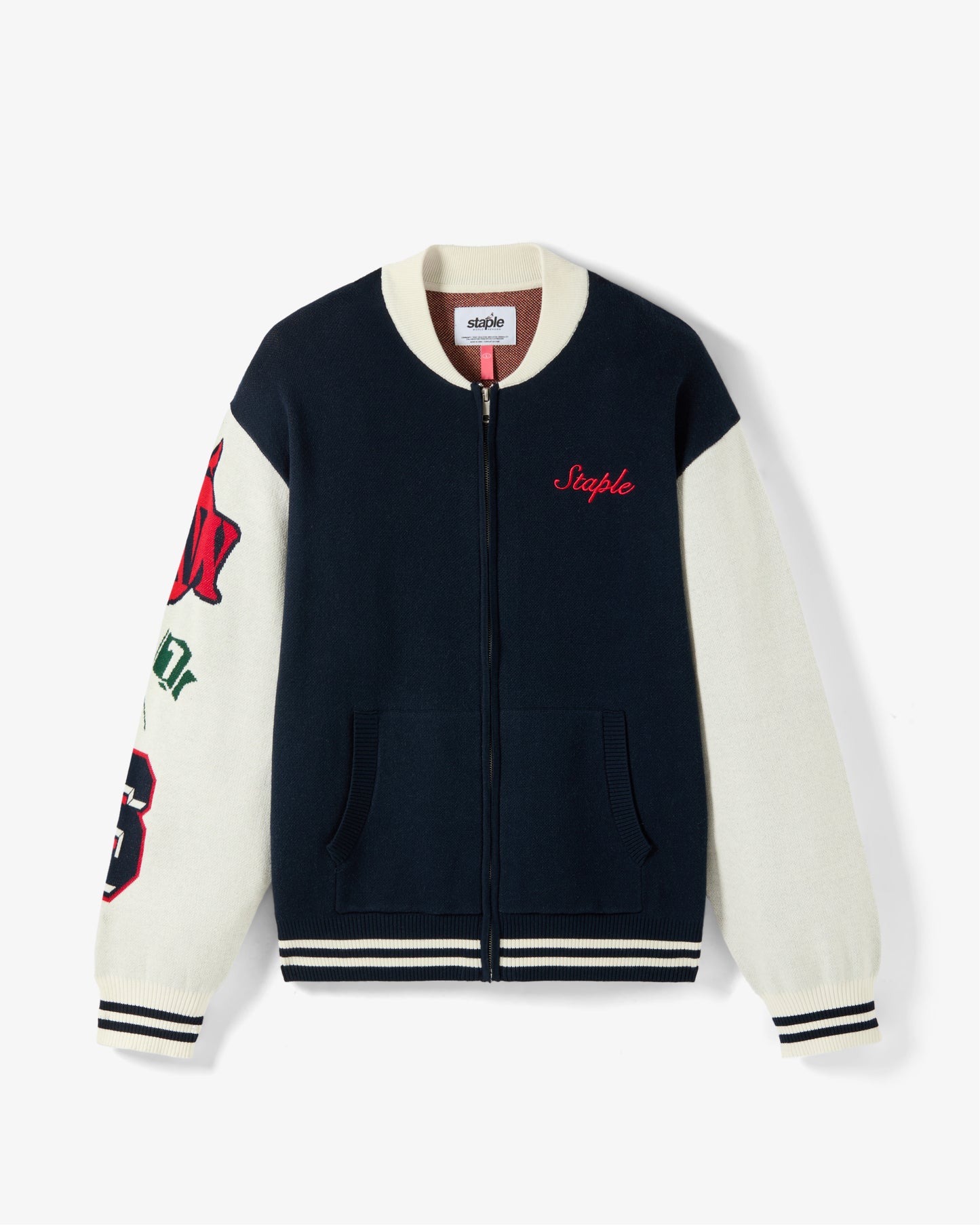 Wreath Zip Knit Sweater - Sweater | Staple Pigeon