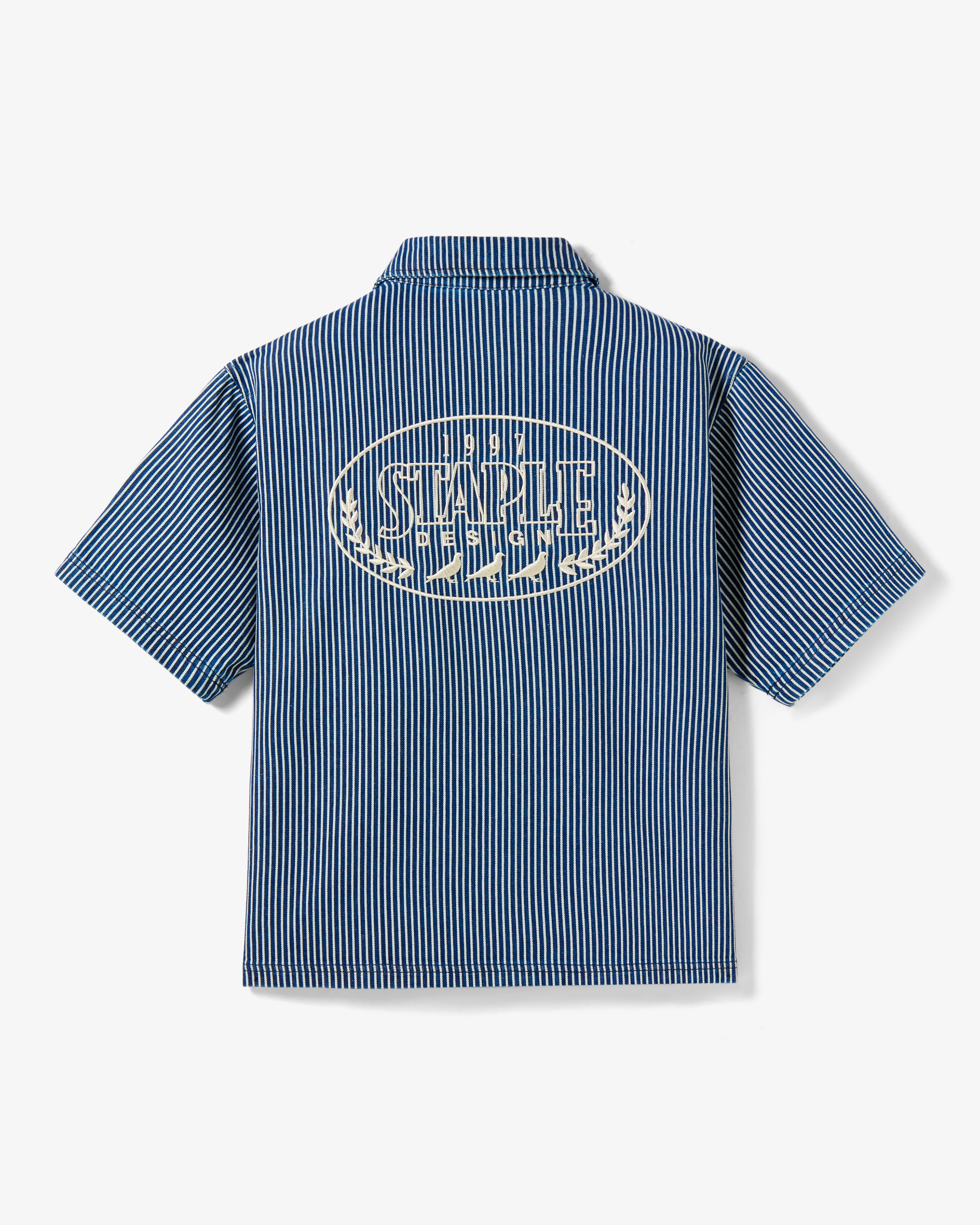 Zip Denim Work Shirt - Woven Shirt | Staple Pigeon