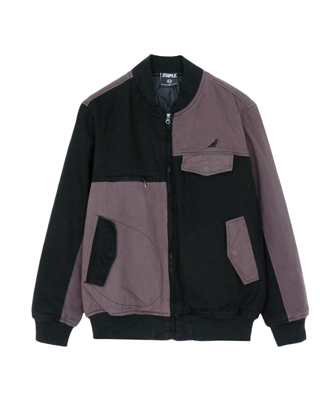 Twill Panel Bomber Jacket - Jacket | Staple Pigeon