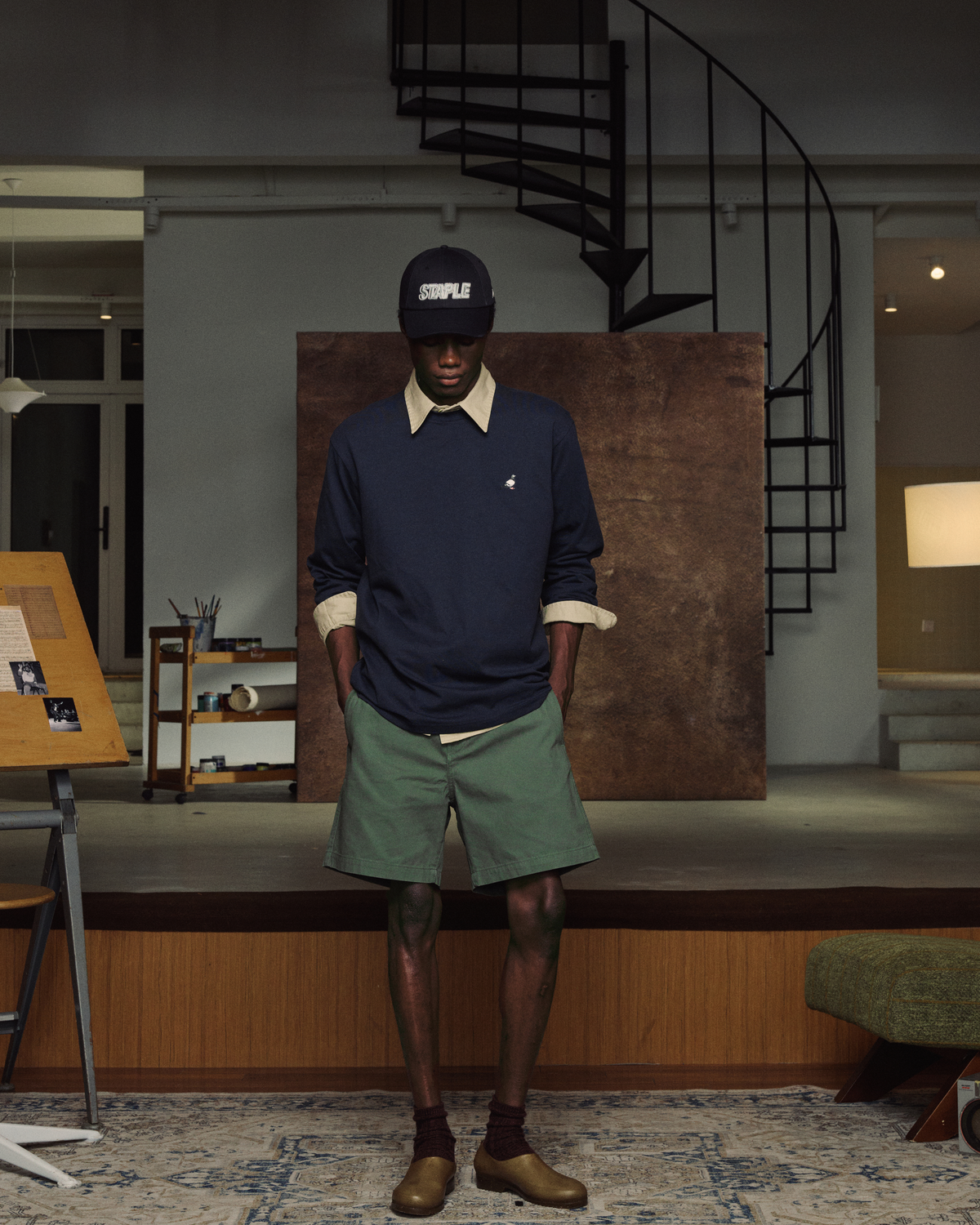 LS Emb Pigeon Tee - LS Tee | Staple Pigeon
