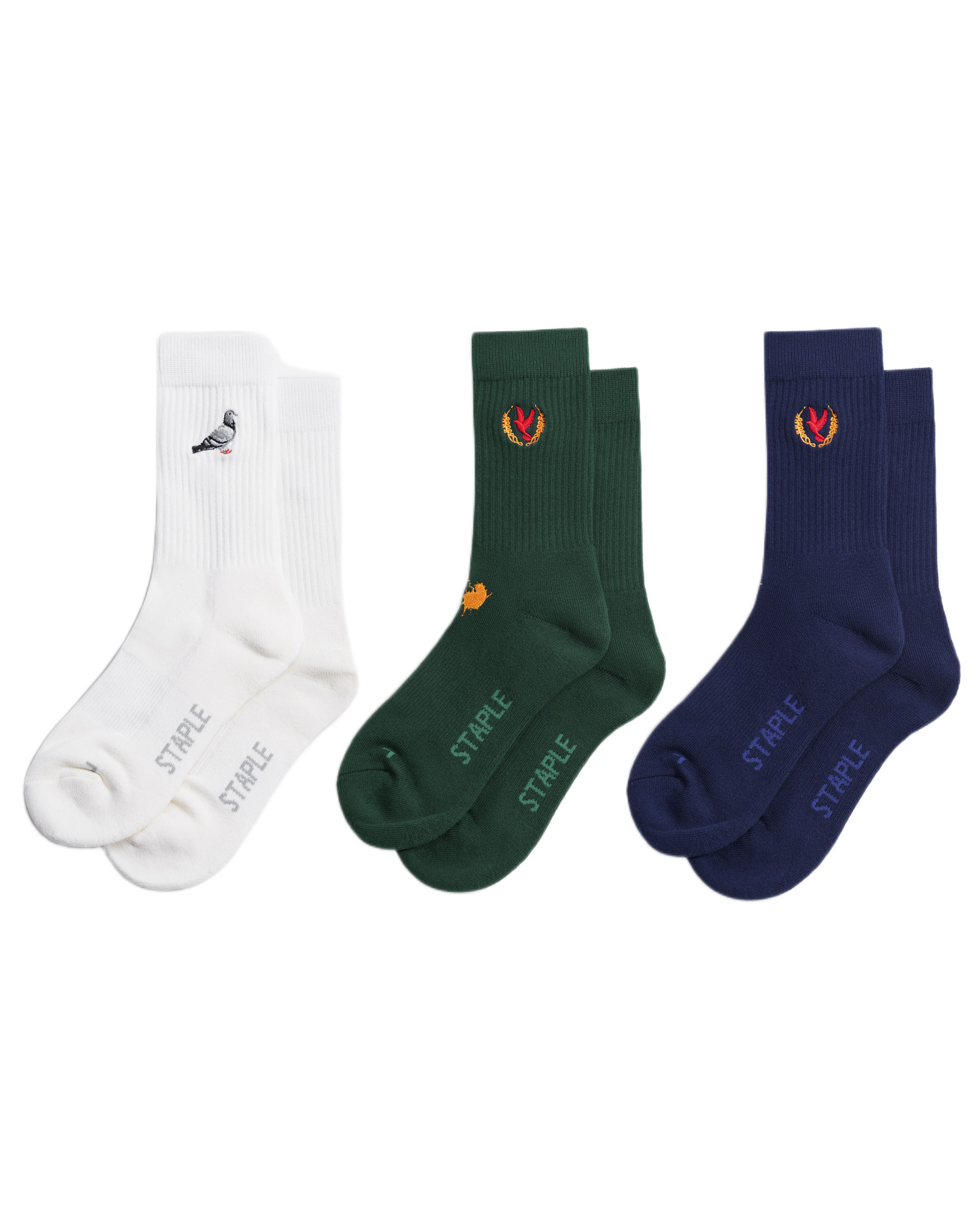 Pigeon Logo Socks 3Pk