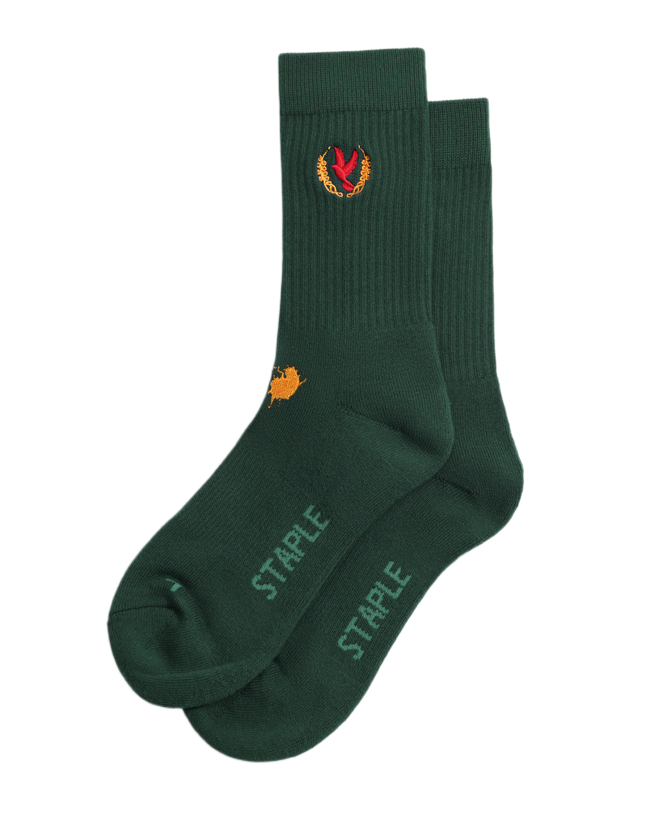 Pigeon Wreath Socks
