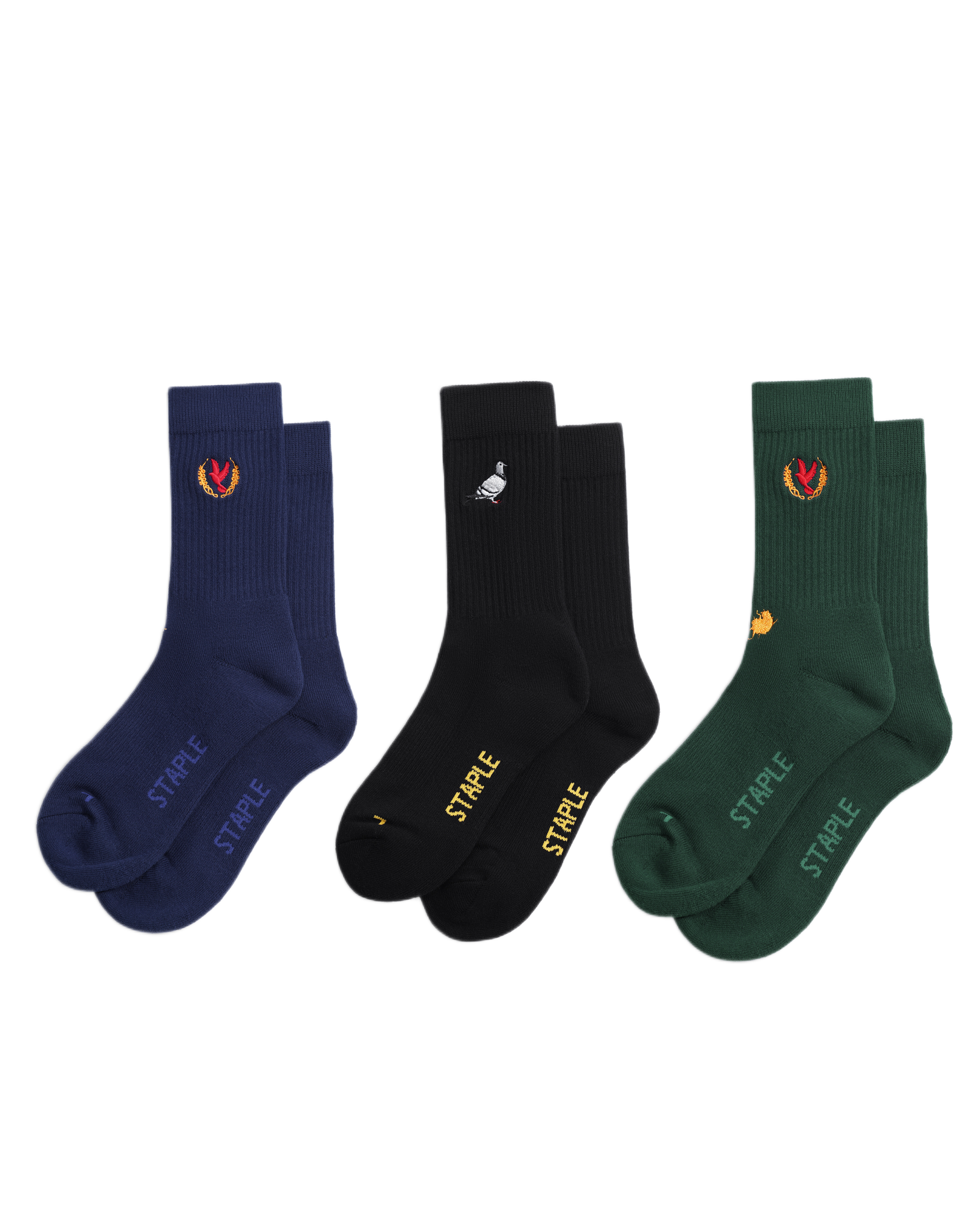 Pigeon Logo Socks 3Pk