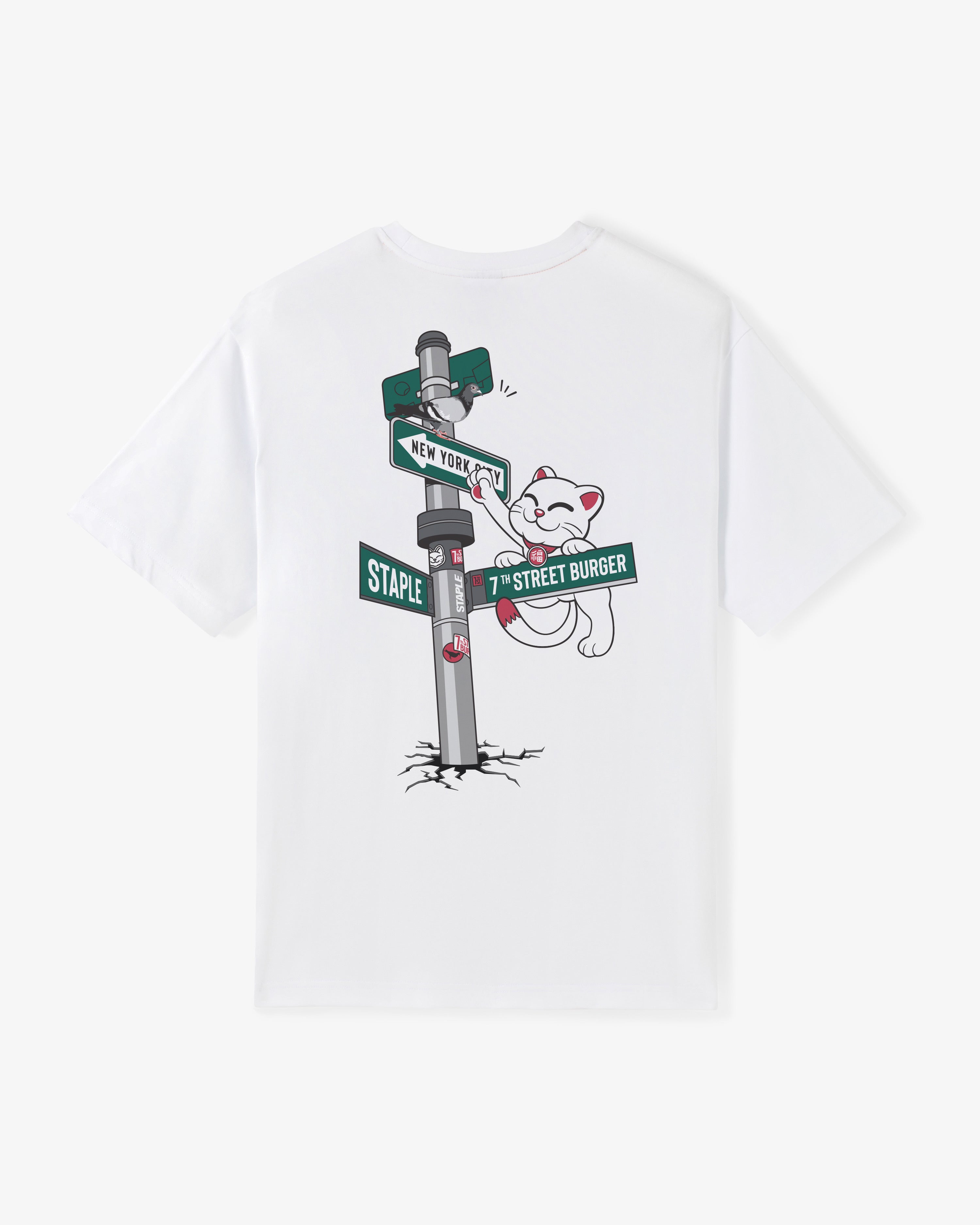 STAPLE X 7th Street Burger "Catch Me" Tee - Tee | Staple Pigeon