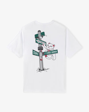 STAPLE X 7th Street Burger "Catch Me" Tee - Tee | Staple Pigeon