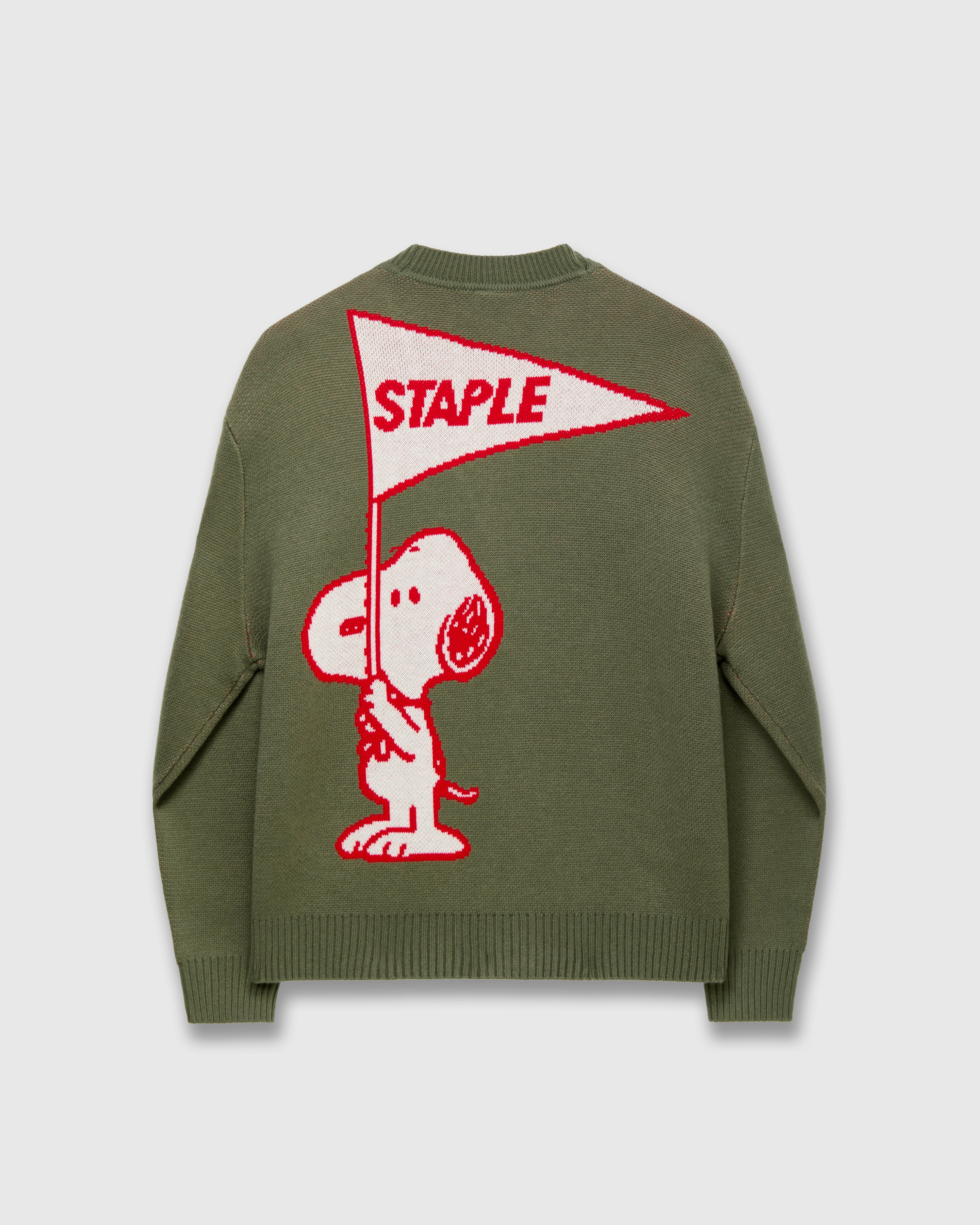 Staple x Peanuts Flag Cardigan - Cardigan Sweater | Staple Pigeon