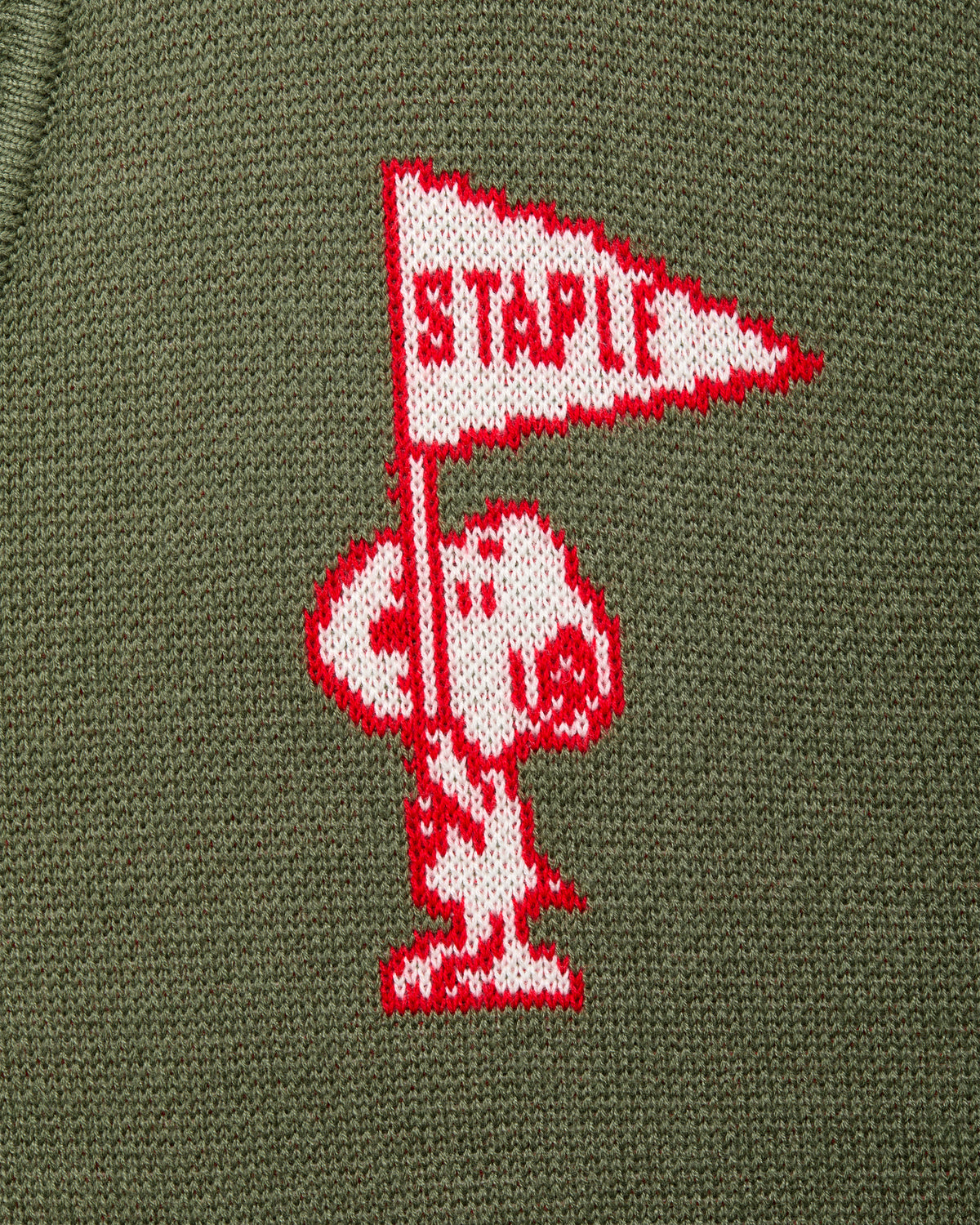 Staple x Peanuts Flag Cardigan - Cardigan Sweater | Staple Pigeon