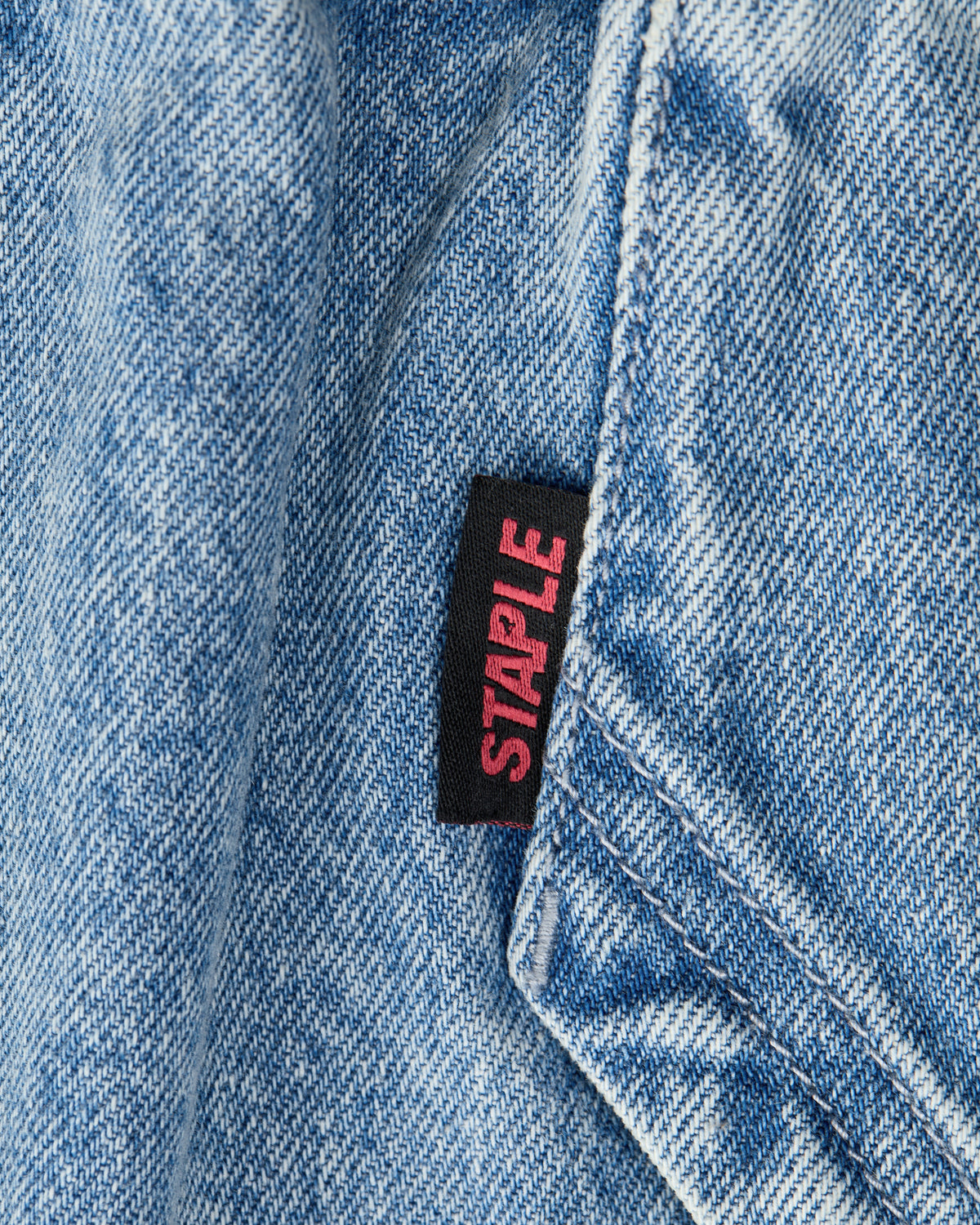 Denim Pigeon Zip Hoodie
