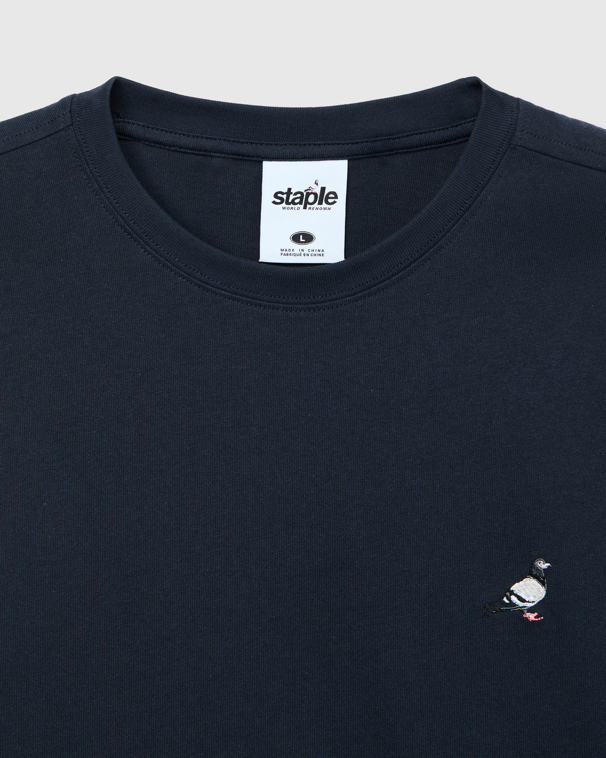 LS Emb Pigeon Tee - LS Tee | Staple Pigeon