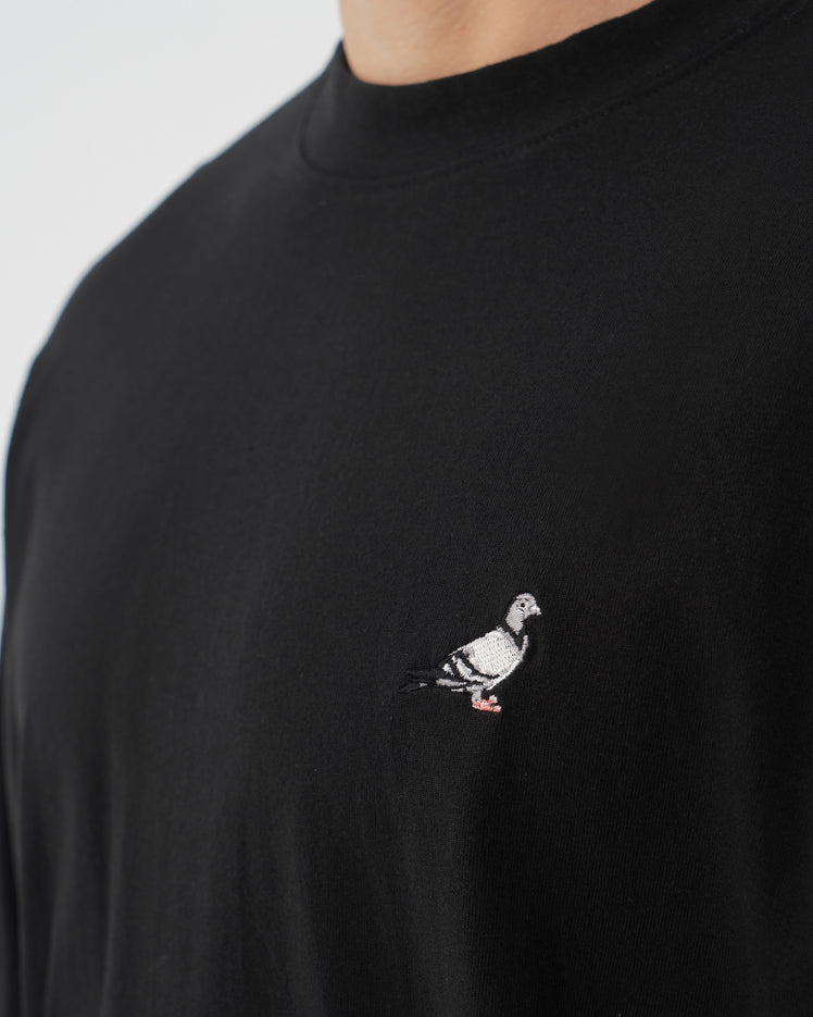 L/S Emb Pigeon Tee - Tee | Staple Pigeon