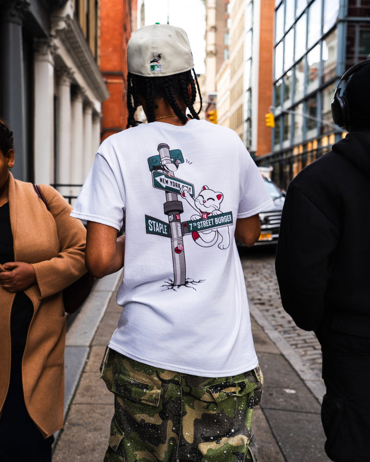 STAPLE X 7th Street Burger "Catch Me" Tee - Tee | Staple Pigeon