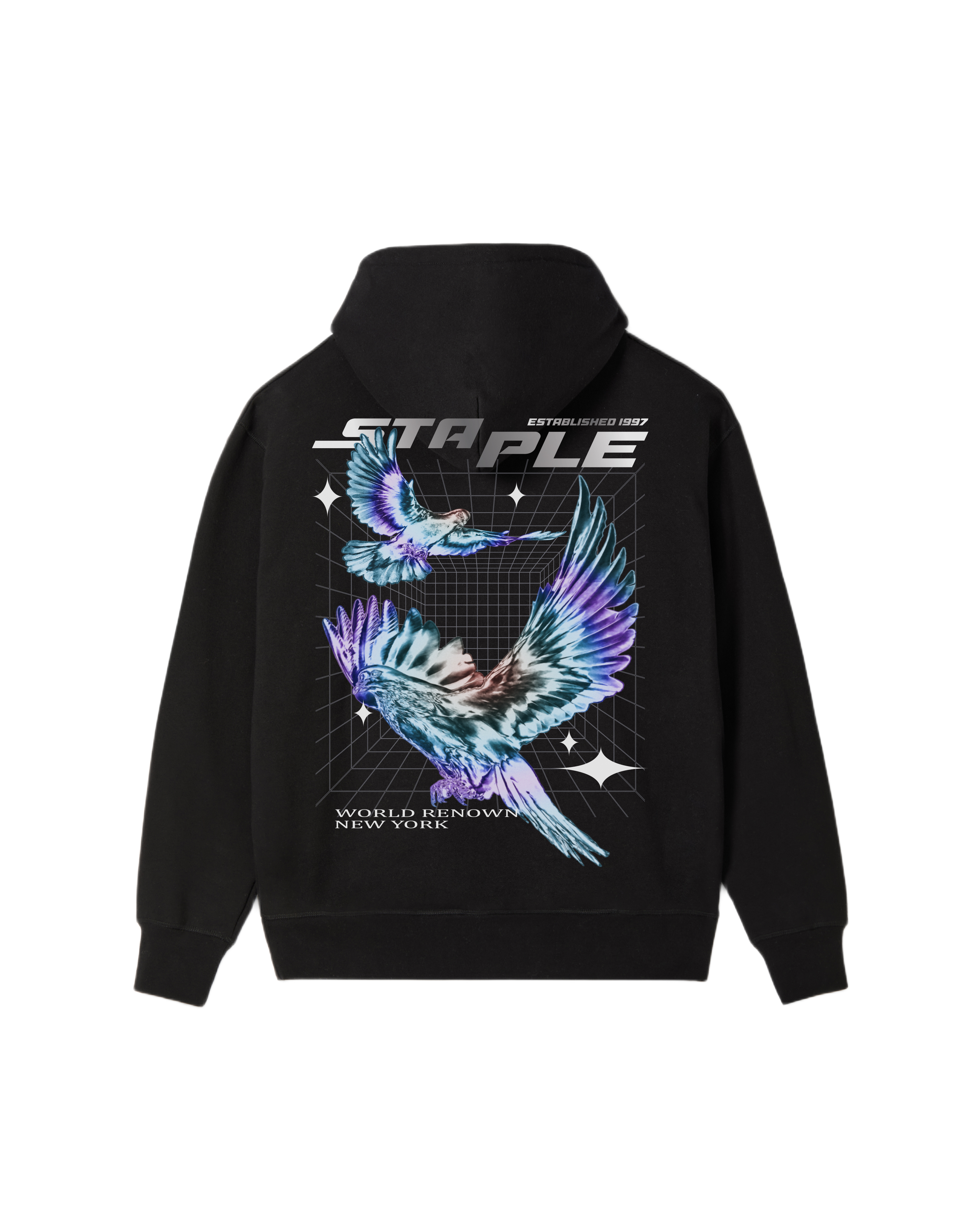 Metal Pigeon Hoodie - Hoodie - Black | Staple Pigeon