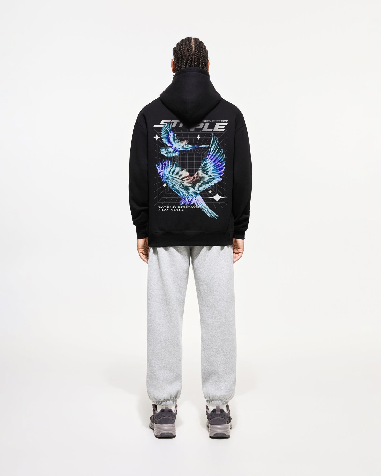 Metal Pigeon Hoodie - Hoodie - Black | Staple Pigeon