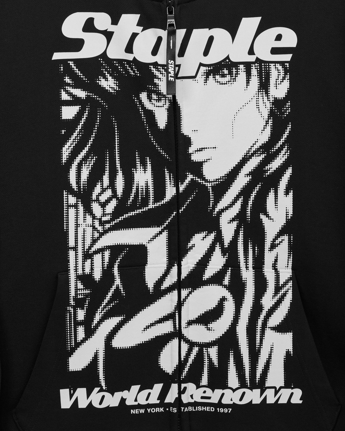 Noir Zip Up Hoodie