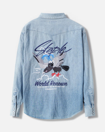 Moonrise Chambray Shirt - Woven | Staple Pigeon