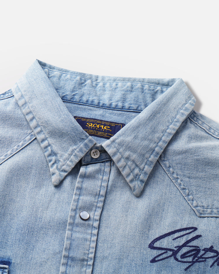 Moonrise Chambray Shirt - Woven | Staple Pigeon