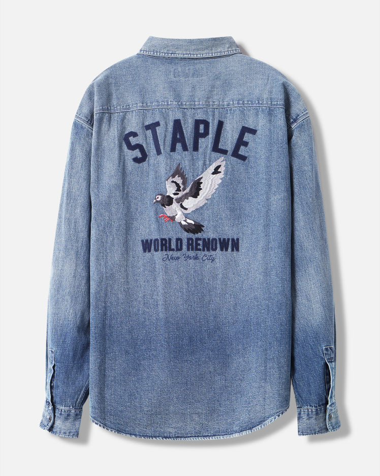 In Flight Denim Shirt - Woven | Staple Pigeon