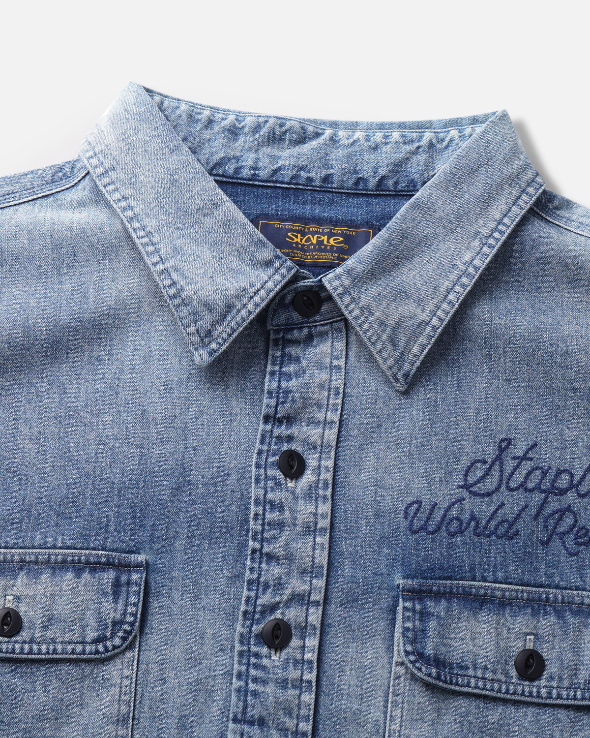 In Flight Denim Shirt - Woven Sht | Staple Pigeon