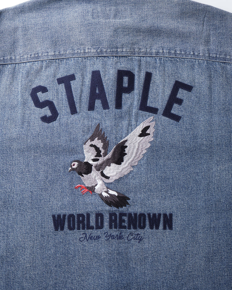 In Flight Denim Shirt - Woven | Staple Pigeon