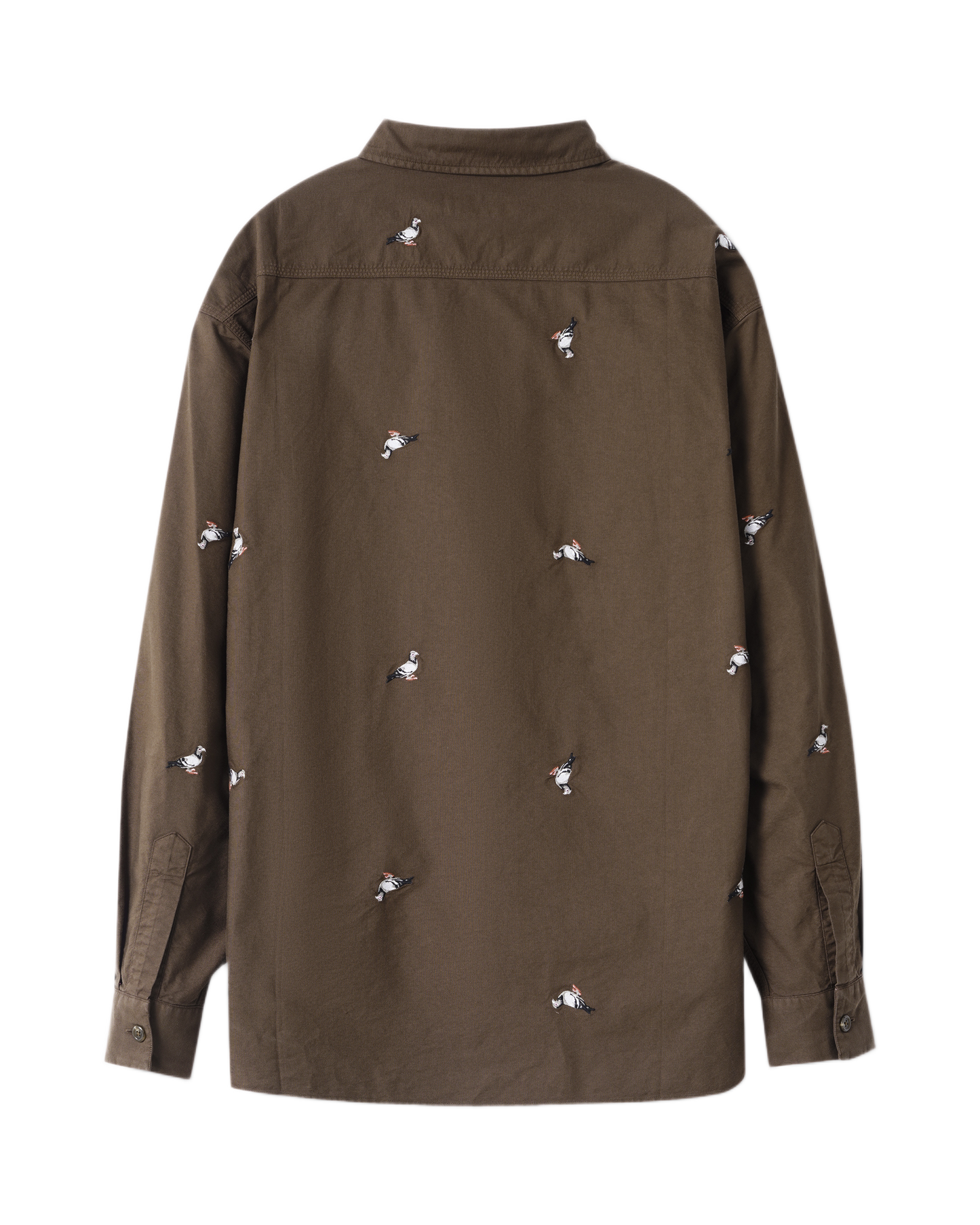 All Over Embroidered Pigeon Shirt