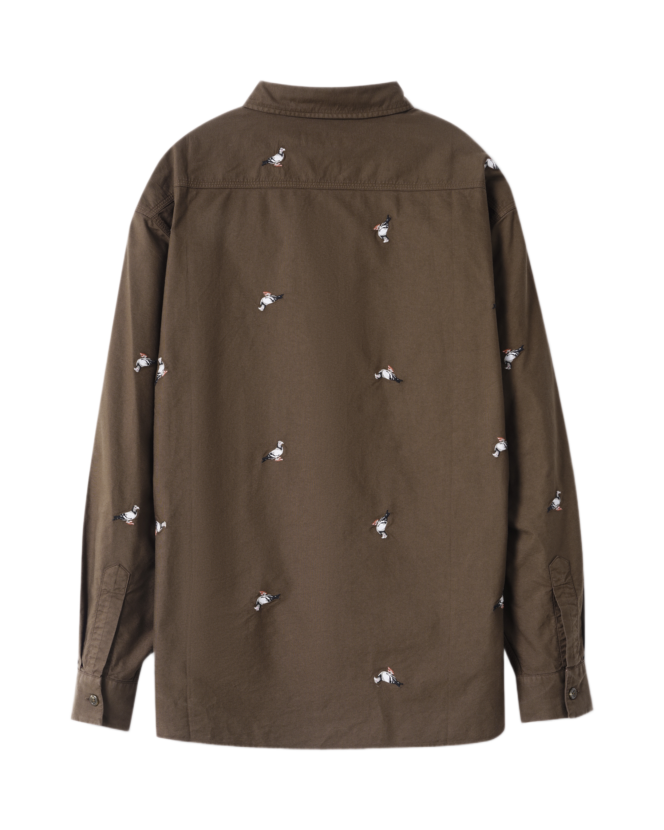 All Over Embroidered Pigeon Shirt