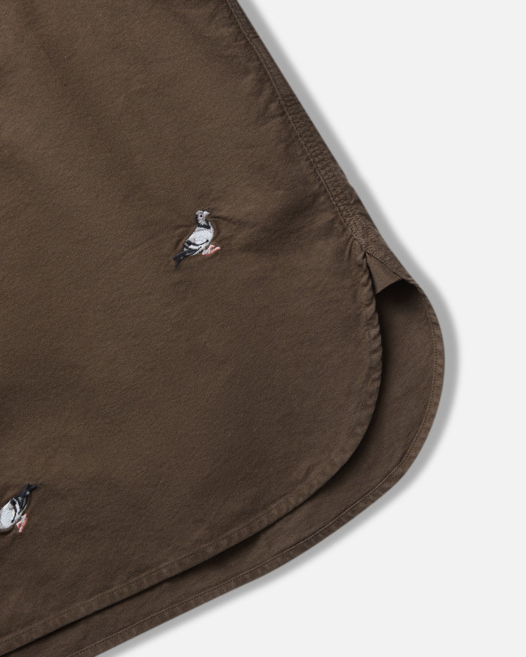 All Over Embroidered Pigeon Shirt - Woven | Staple Pigeon