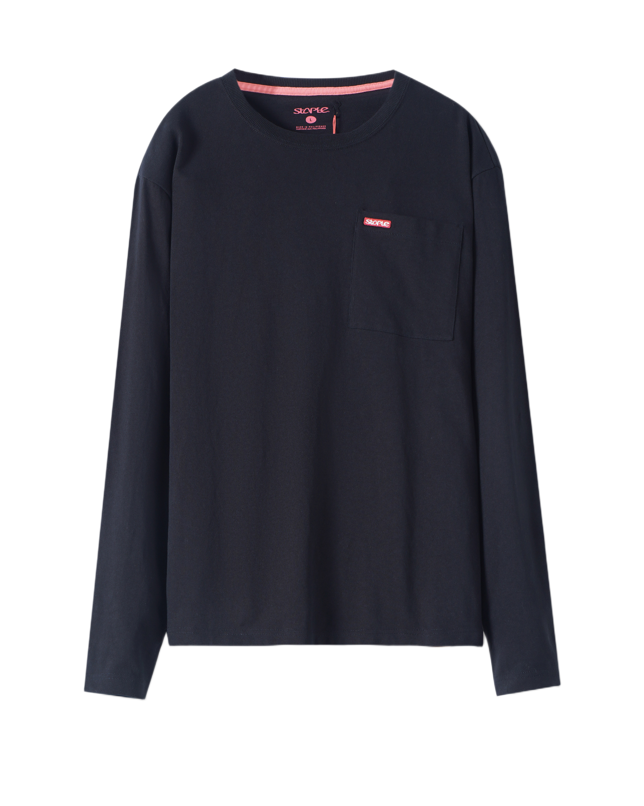 L/S Bar Logo Pkt Tee