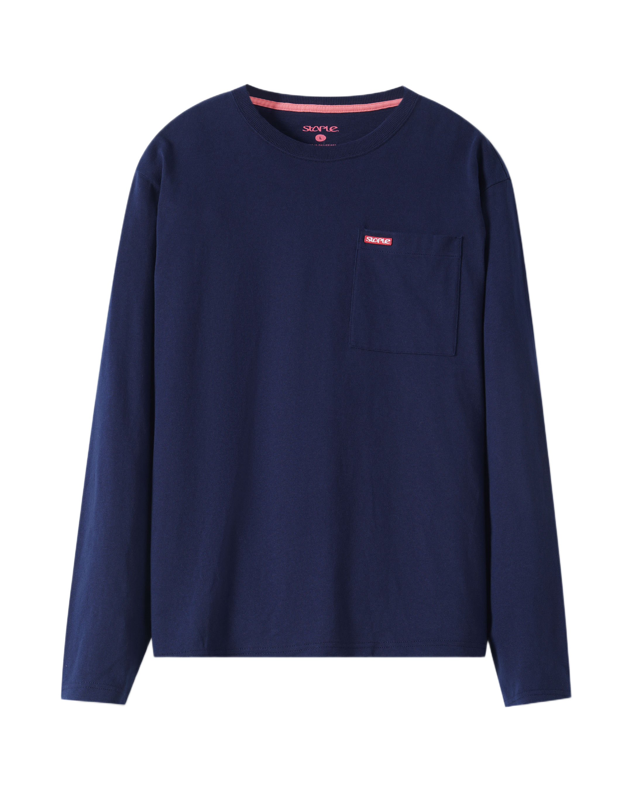 L/S Bar Logo Pkt Tee