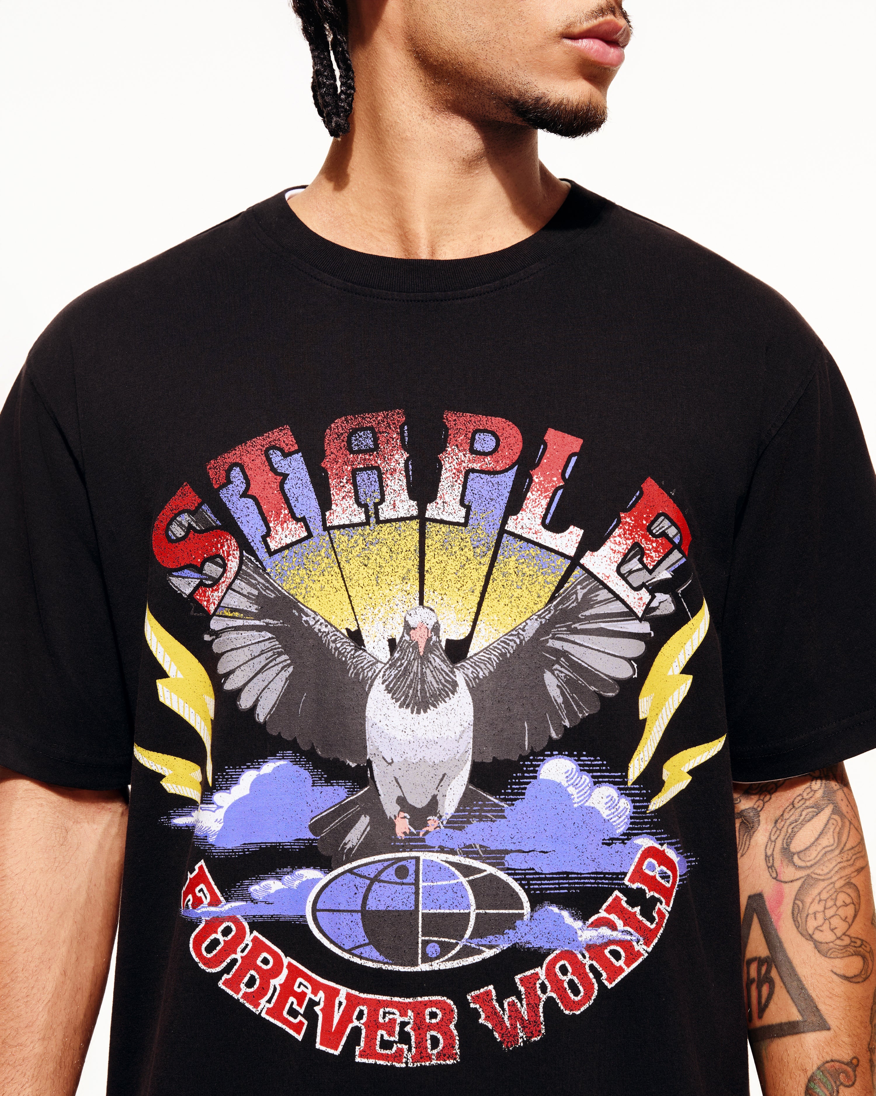 Forever World Tee - SS Tee | Staple Pigeon