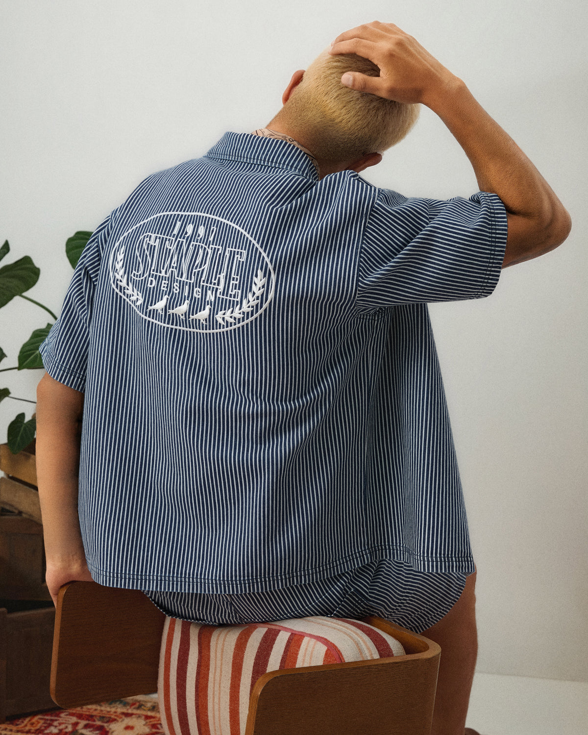 Zip Denim Work Shirt - Woven Shirt | Staple Pigeon