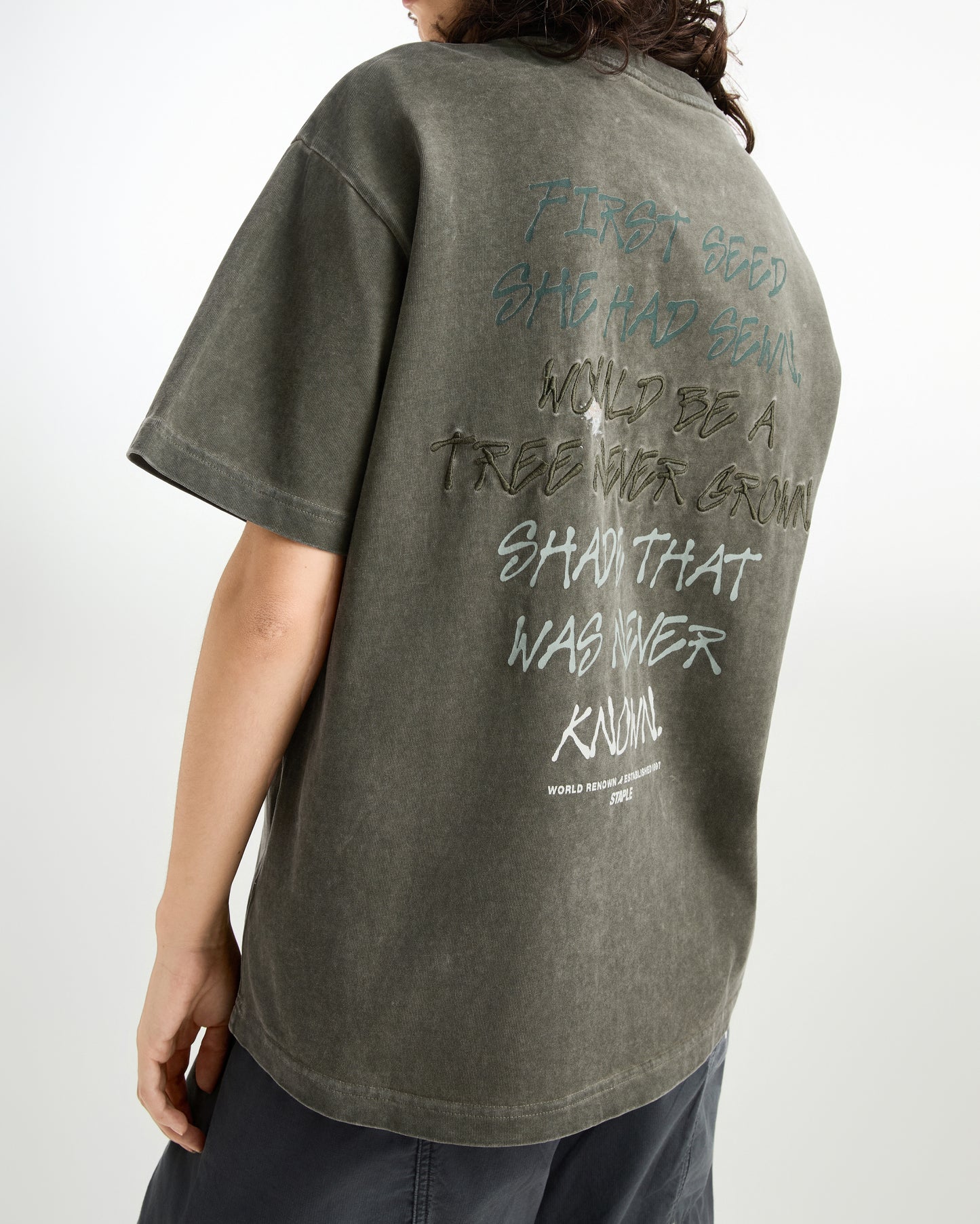 Evergreen Washed Tee - SS Tee | Staple Pigeon