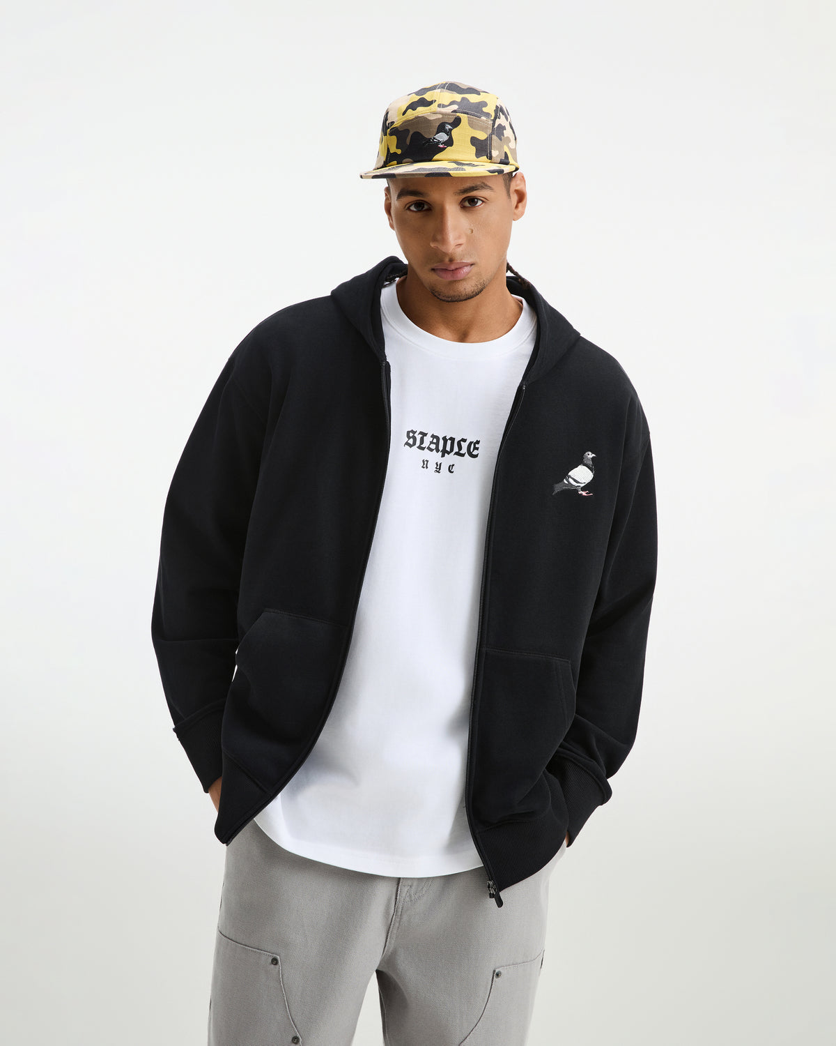 Pigeon Zip Up Hoodie - LS Hoodie | Staple Pigeon