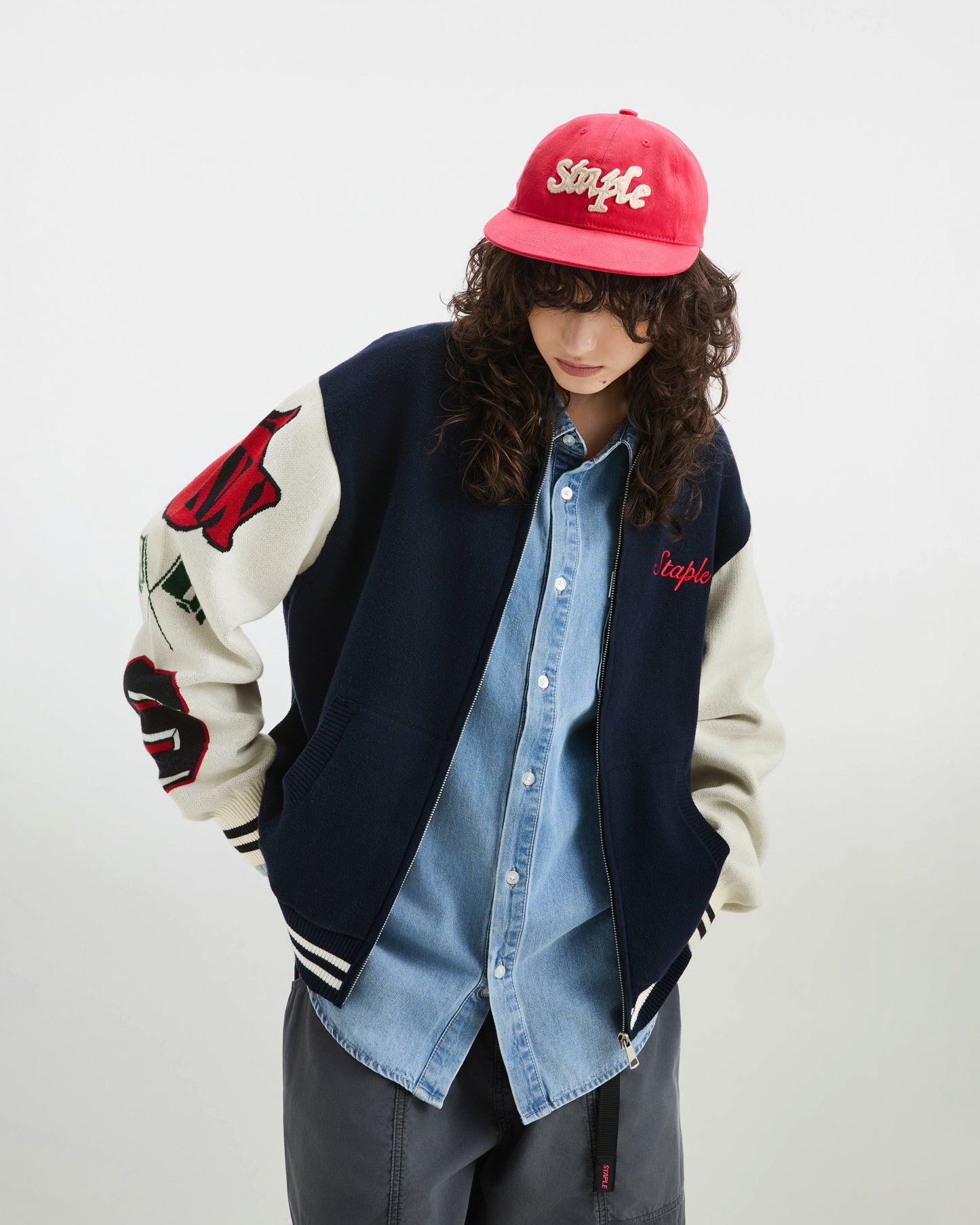 Wreath Zip Knit Sweater - Sweater | Staple Pigeon