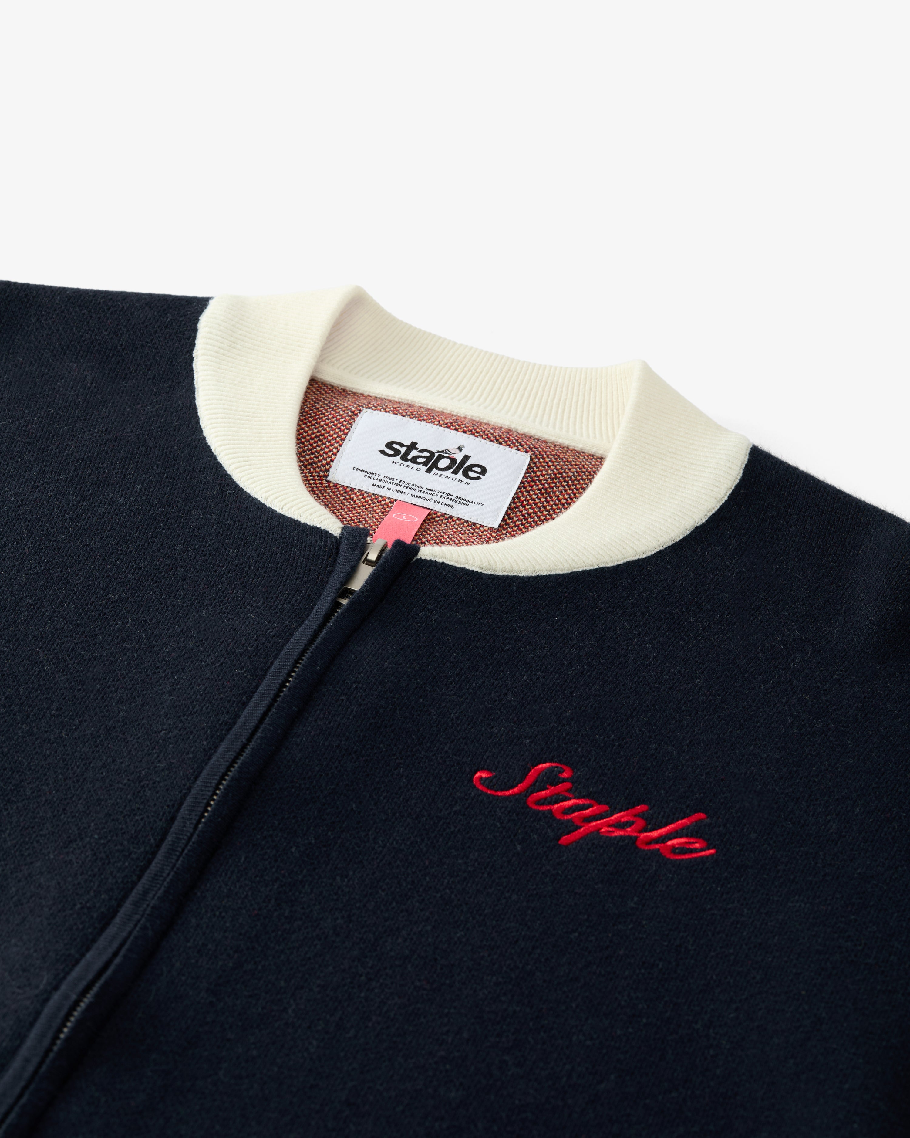 Wreath Zip Knit Sweater - Sweater | Staple Pigeon
