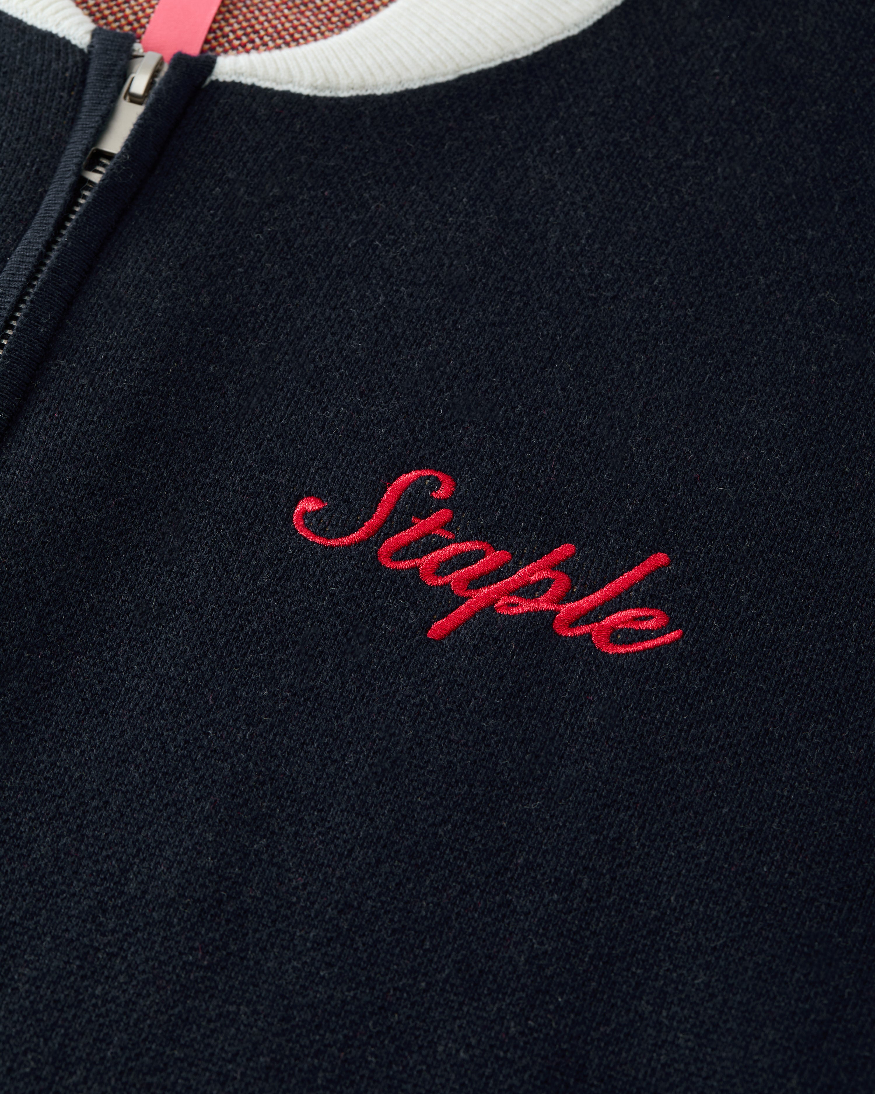 Wreath Zip Knit Sweater - Sweater | Staple Pigeon